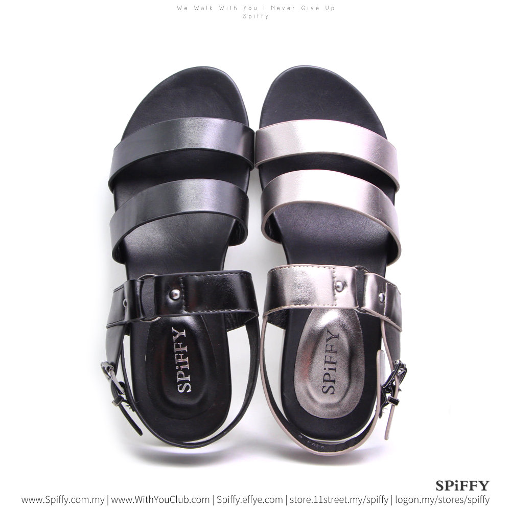 Modern Fashion Spiffy Sandal Shoes – CT3204 Black | Grey Colour