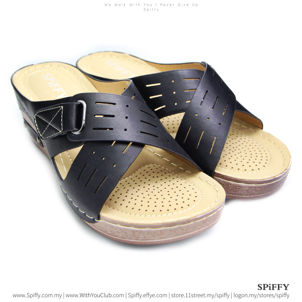 fashion-modern-malaysia-kuala-lumpur-shoes-sandals-%e4%bc%91%e9%97%b2%e9%9e%8b-spiffy-brand-ct3408010-black-colour-shoe-ladies-lady-leather-high-heels-shoes-comfort-wedges-sandal-%e5%a8%83%e5%a8%83