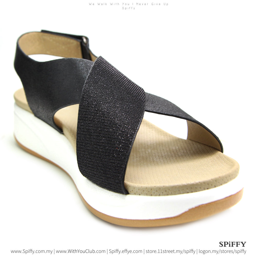 Modern Fashion Spiffy Sandals Shoes – CT3437 Black | Silver Colour