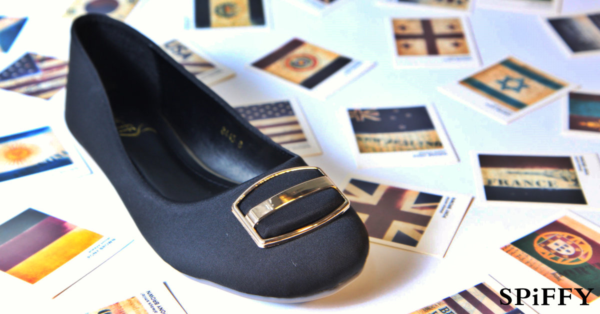 Spiffy Doll Flat Modern Fashion Shoes – ZMF8445010 Black Colour