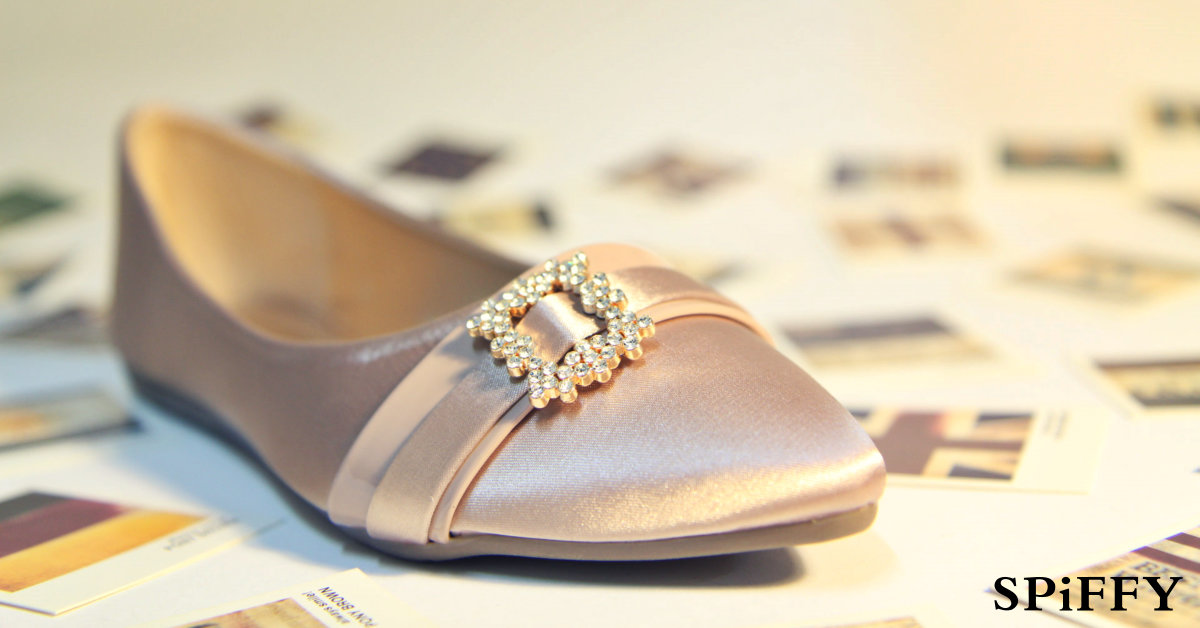 Spiffy Doll Flat Modern Fashion Shoes – ZMF8447015 Brown Colour