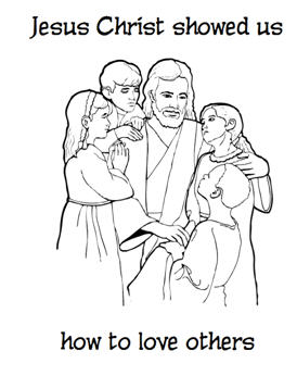 Jesus Christ Coloring Images Sunday School Images for You to Fill with Colour A03
