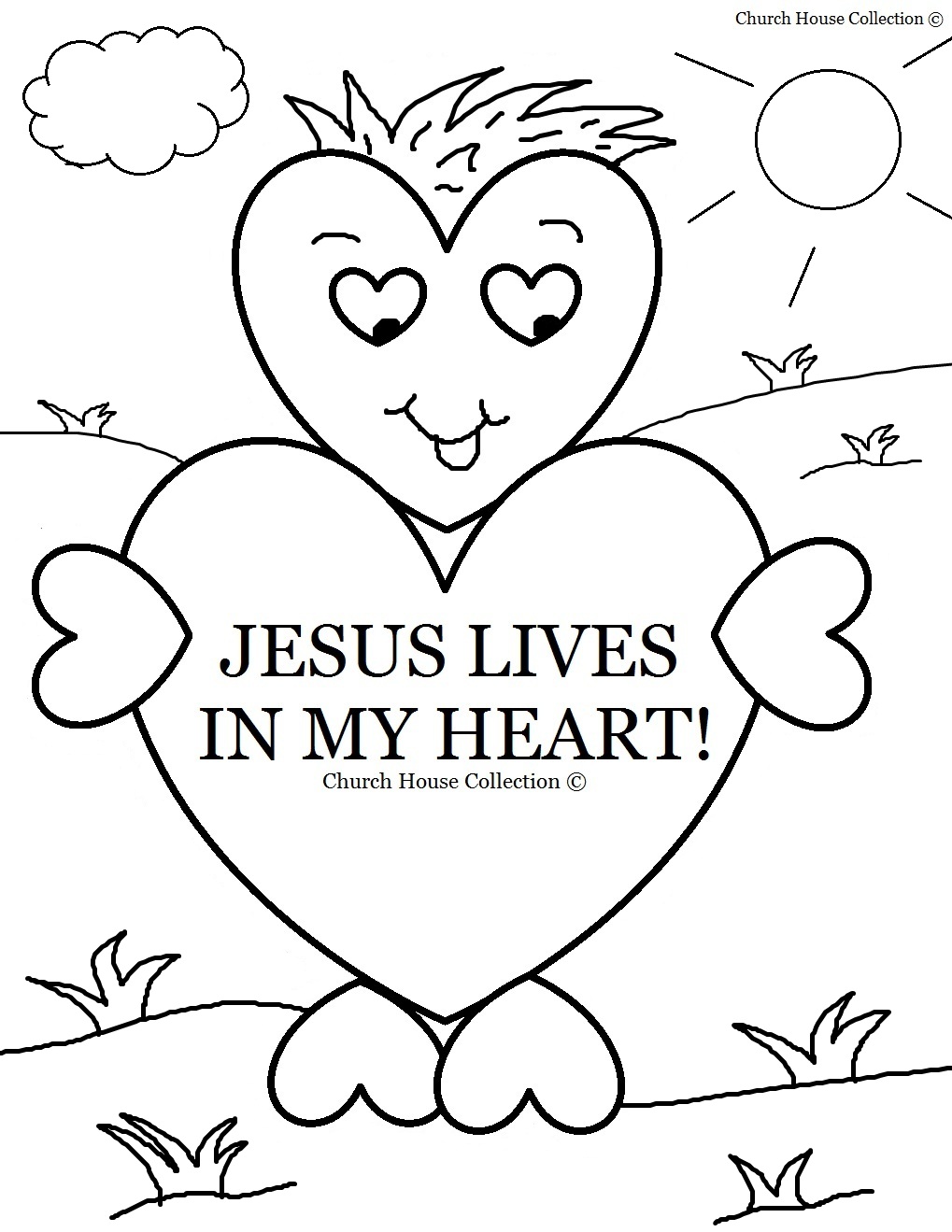Jesus Christ Coloring Images Sunday School Images for You to Fill with Colour A09