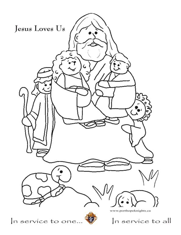 Jesus Christ Coloring Images Sunday School Images for You to Fill with Colour A23