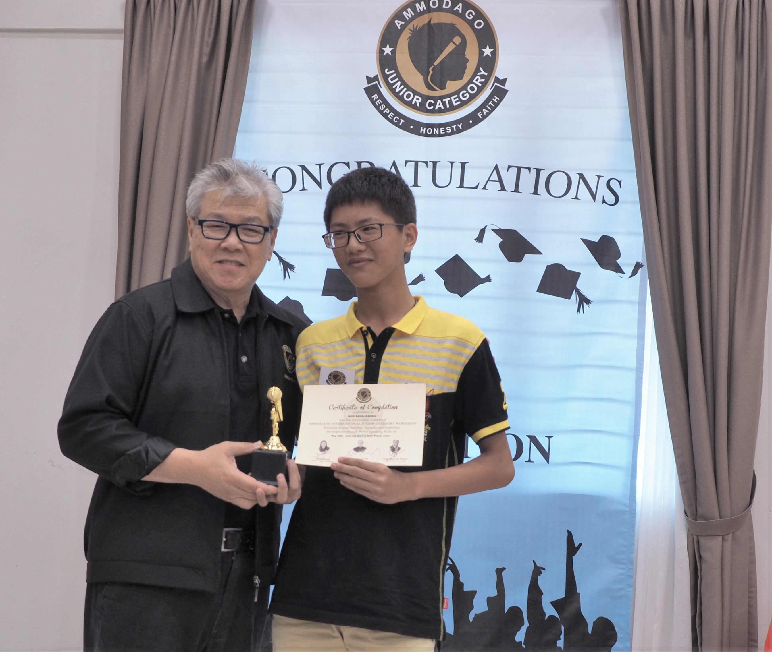 Day 4 of Ammodago International - Junior Category in Malaysia - Master David Goh at Gereja Joy Sogo 苏雅喜乐堂