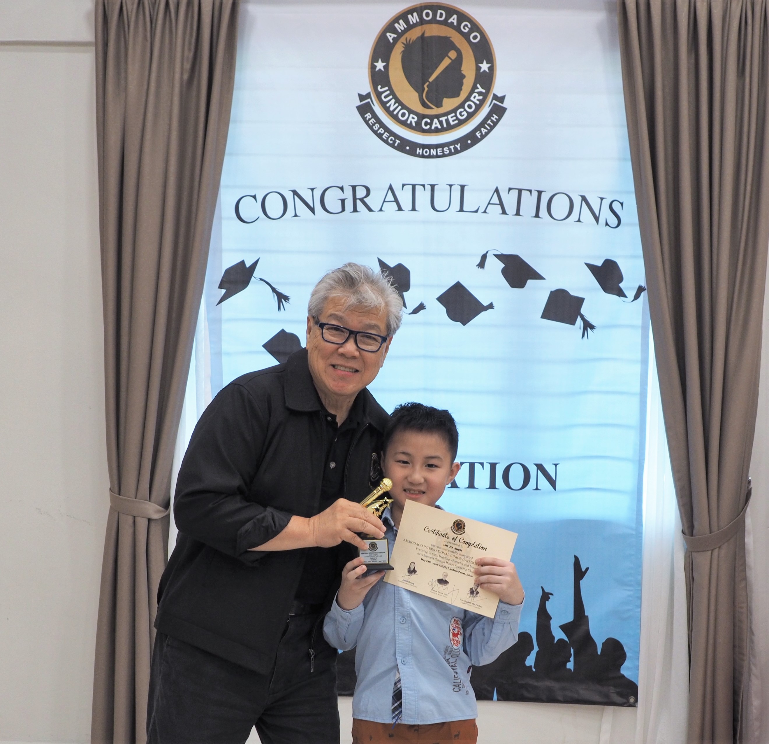 Day 4 of Ammodago International - Junior Category in Malaysia - Master David Goh at Gereja Joy Sogo 苏雅喜乐堂
