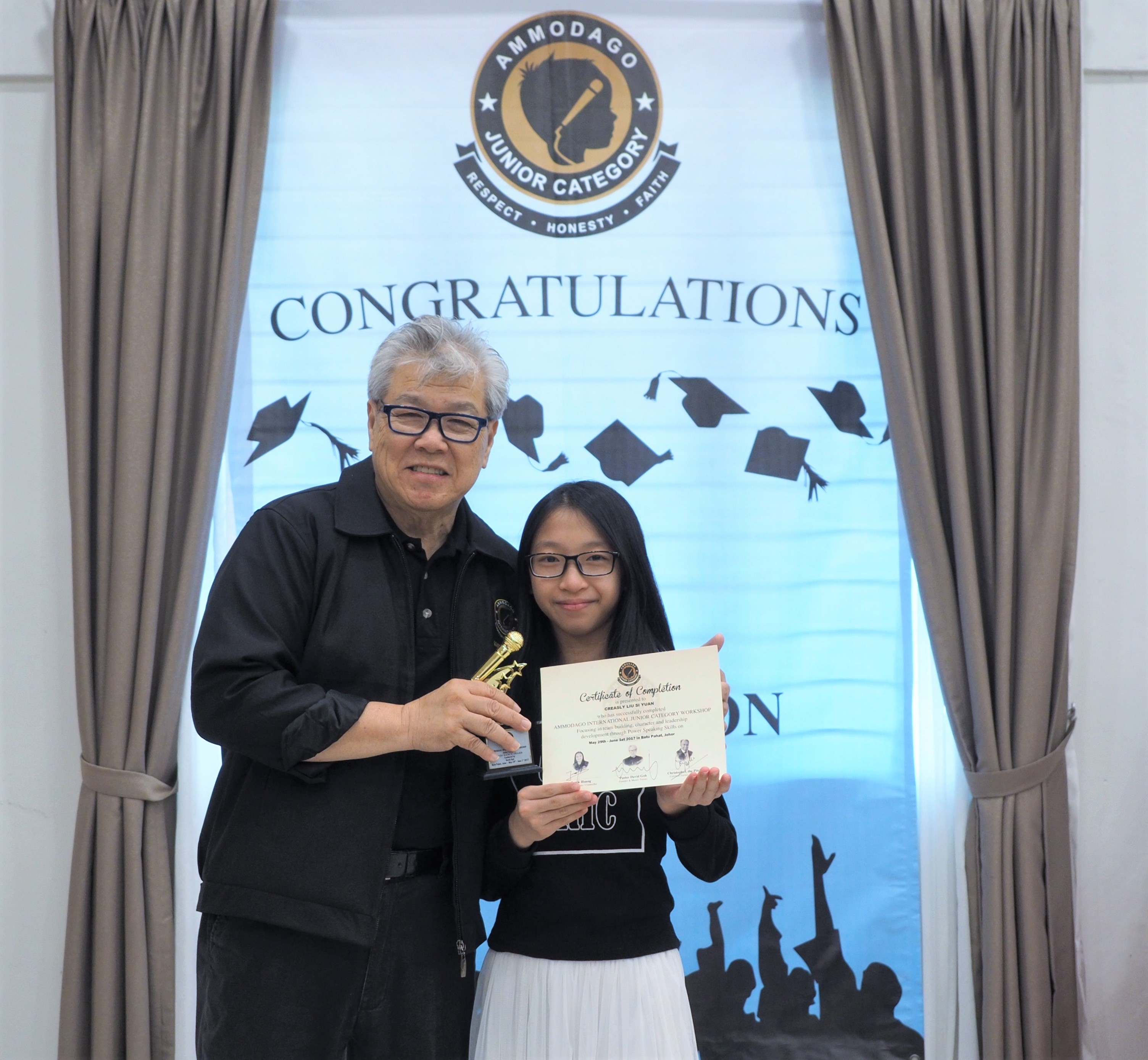 Day 4 of Ammodago International - Junior Category in Malaysia - Master David Goh at Gereja Joy Sogo 苏雅喜乐堂