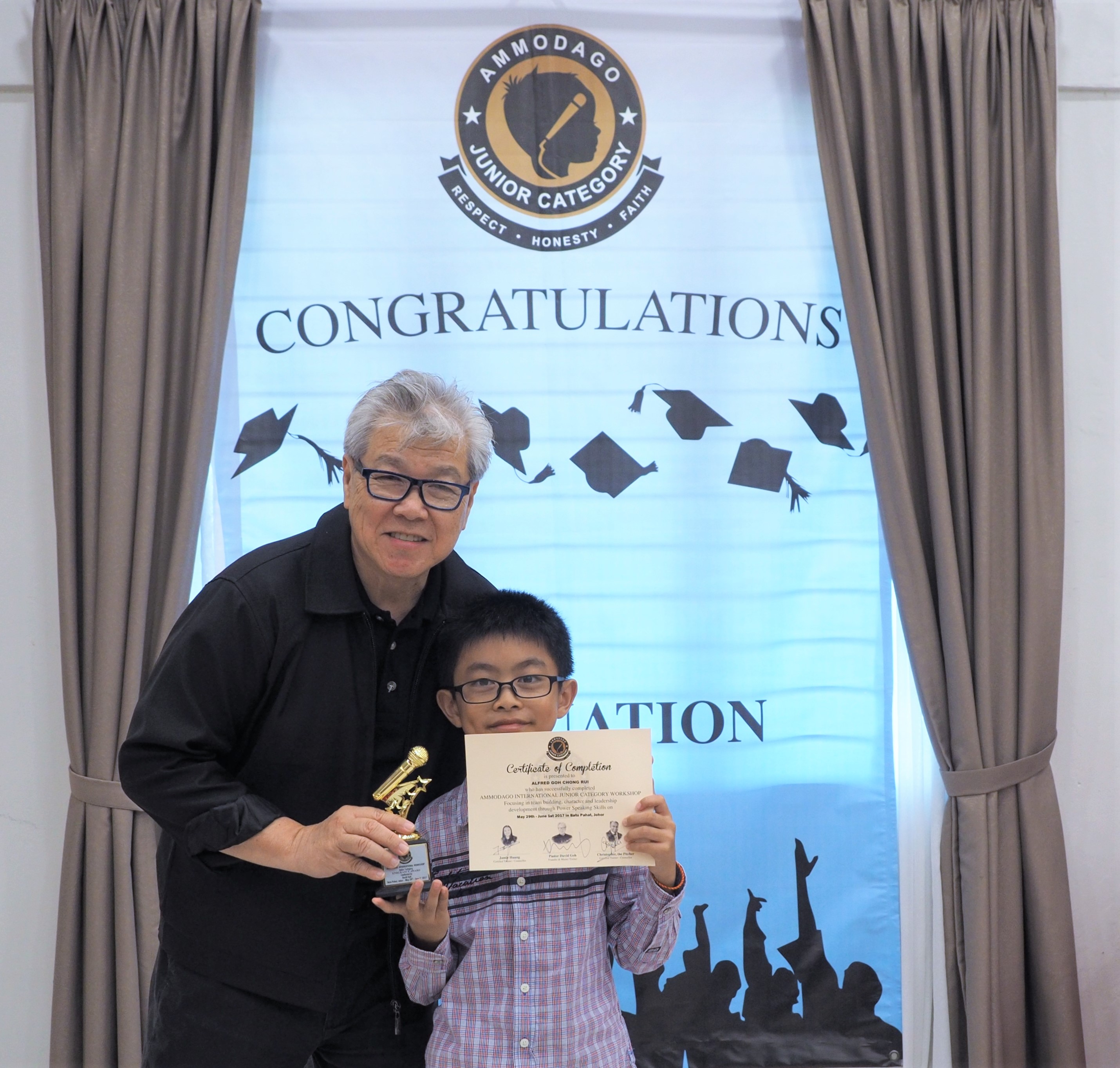 Day 4 of Ammodago International - Junior Category in Malaysia - Master David Goh at Gereja Joy Sogo 苏雅喜乐堂