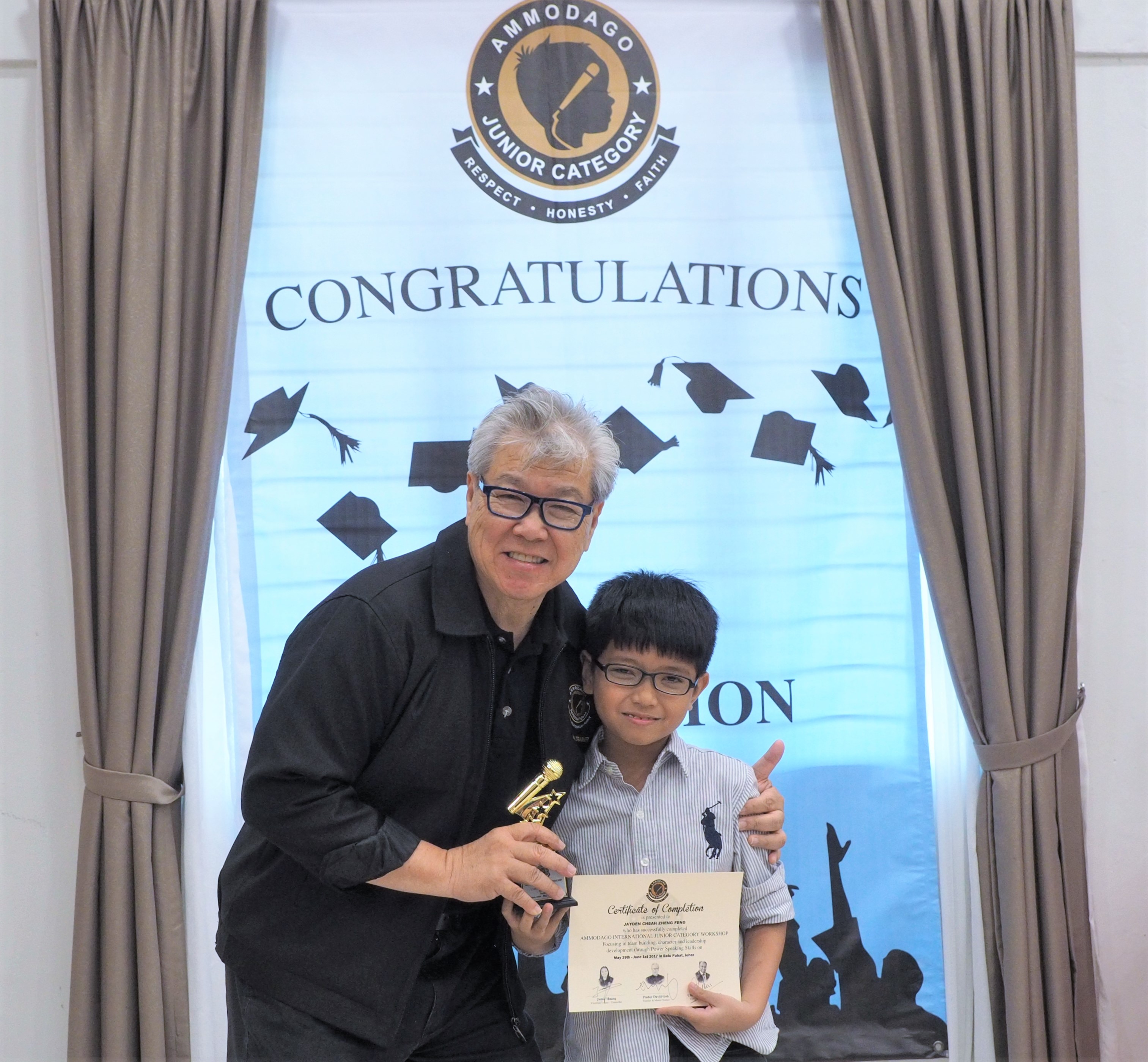 Day 4 of Ammodago International - Junior Category in Malaysia - Master David Goh at Gereja Joy Sogo 苏雅喜乐堂