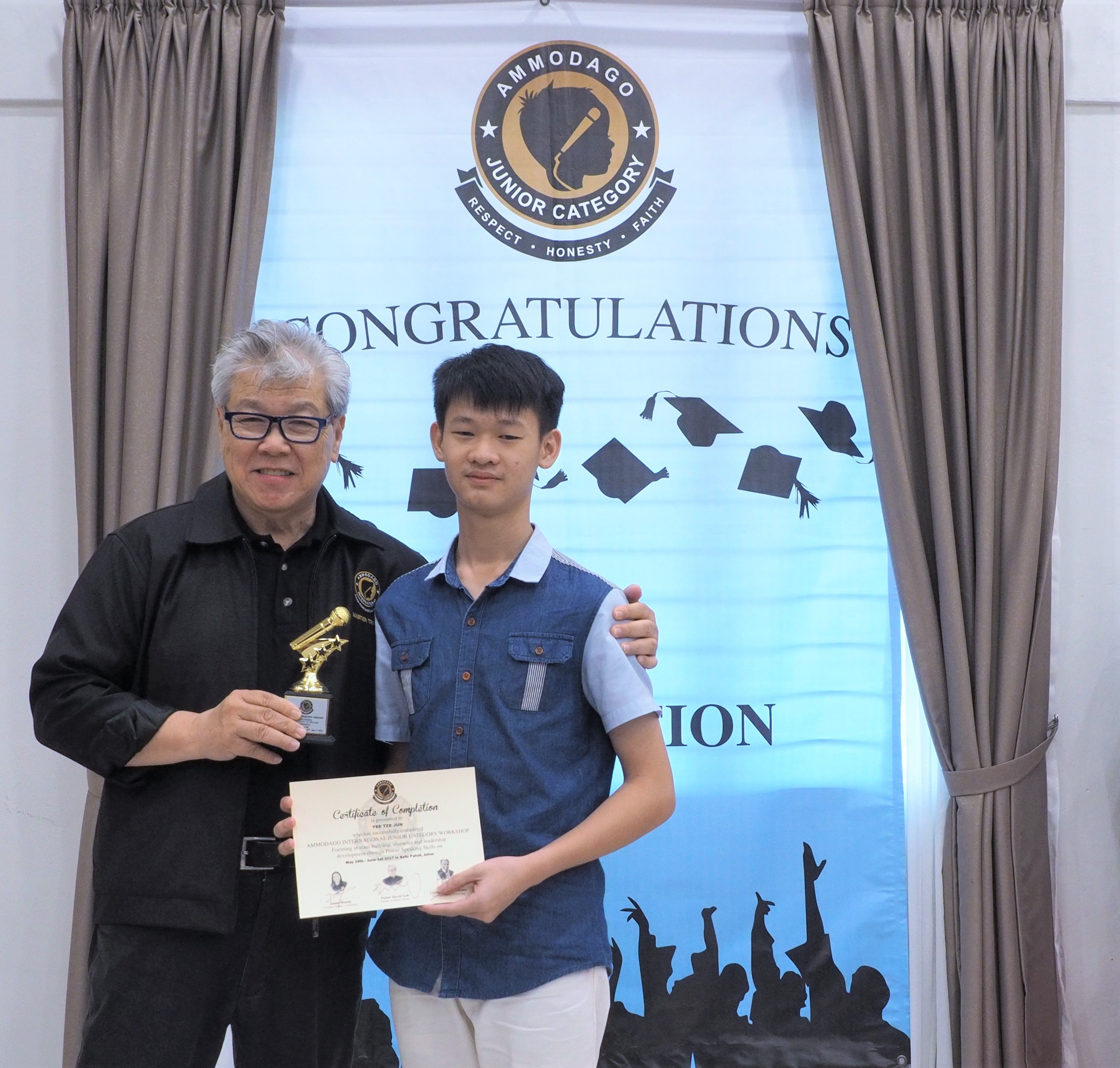 Day 4 of Ammodago International - Junior Category in Malaysia - Master David Goh at Gereja Joy Sogo 苏雅喜乐堂
