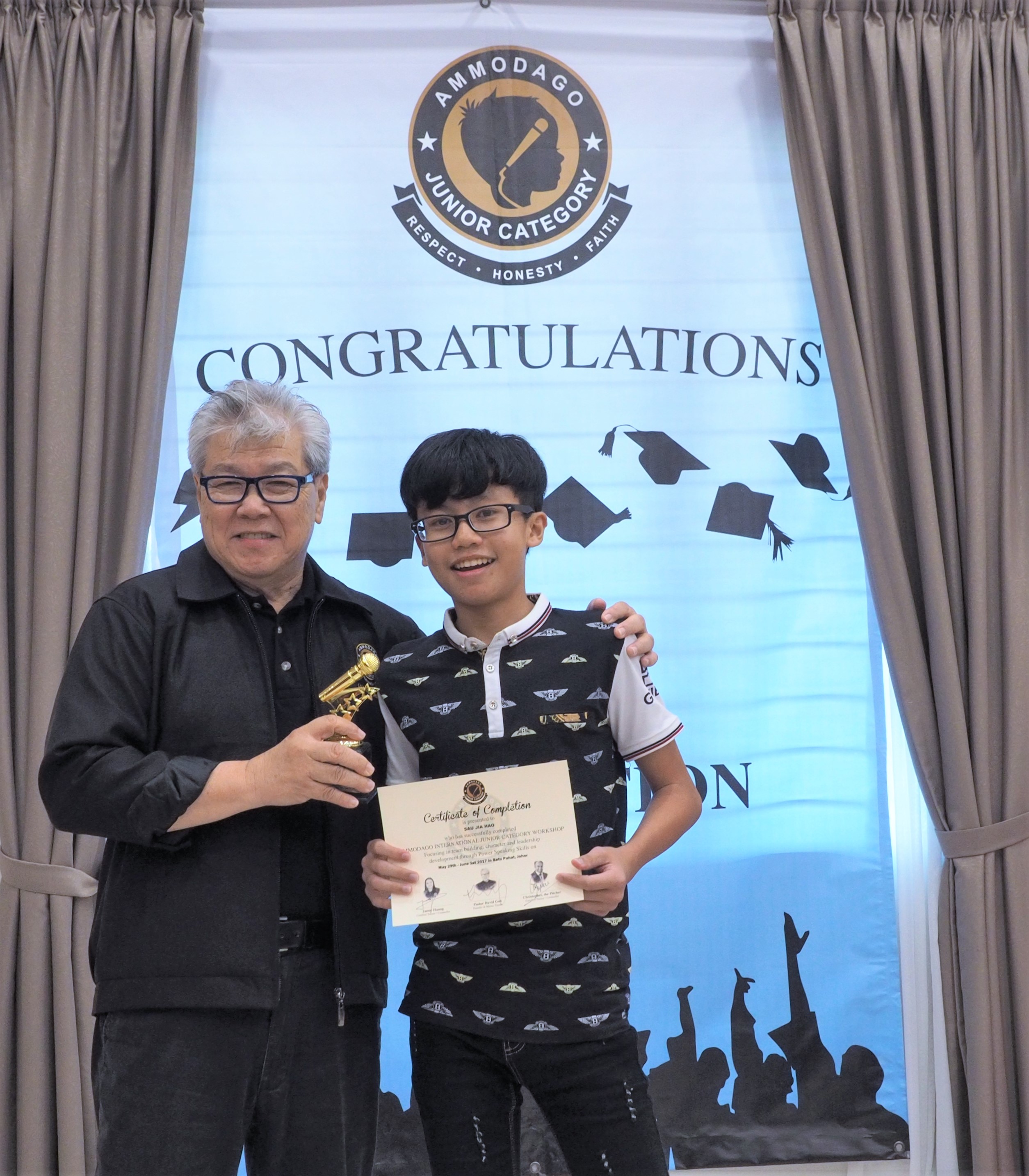 Day 4 of Ammodago International - Junior Category in Malaysia - Master David Goh at Gereja Joy Sogo 苏雅喜乐堂