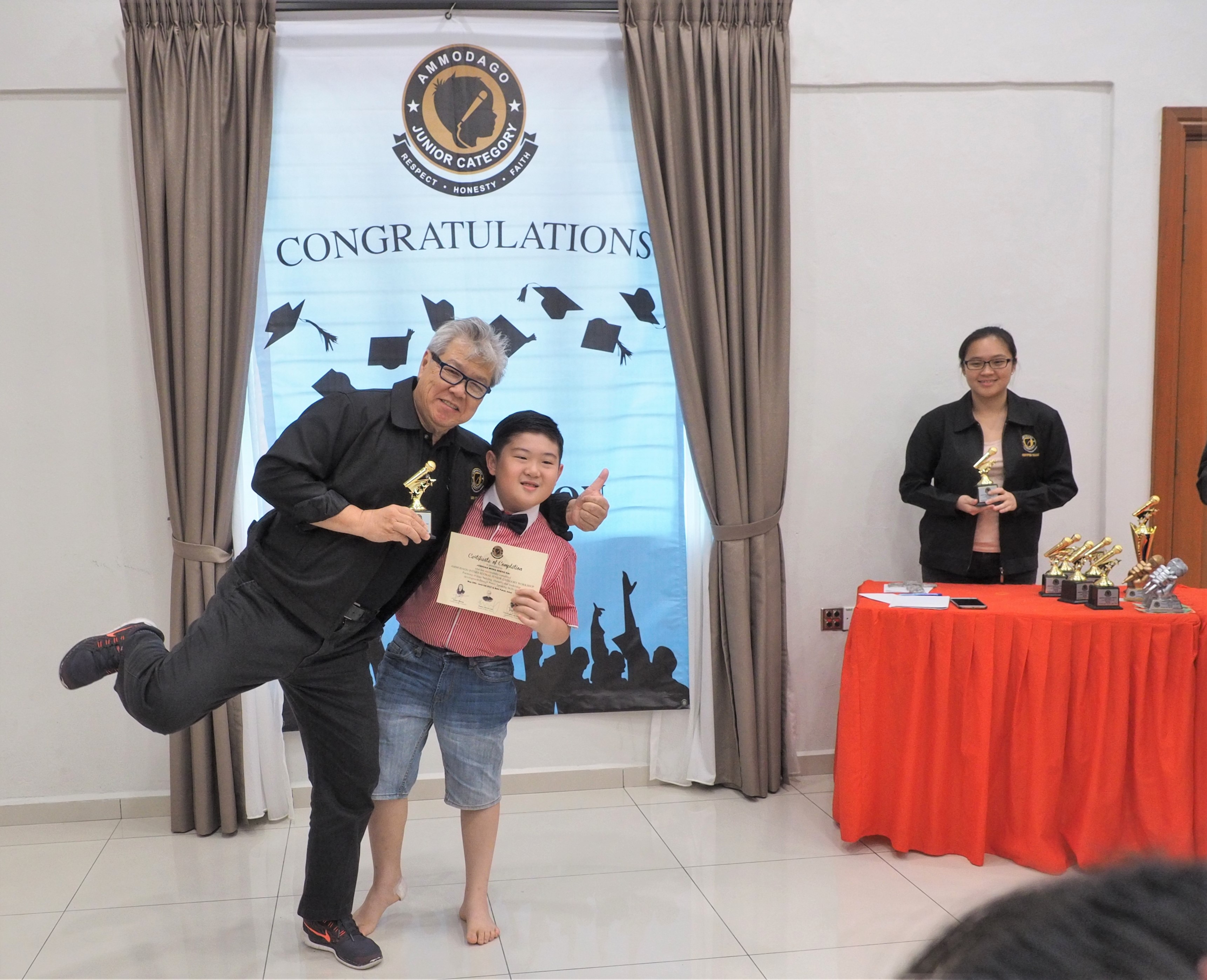 Day 4 of Ammodago International - Junior Category in Malaysia - Master David Goh at Gereja Joy Sogo 苏雅喜乐堂