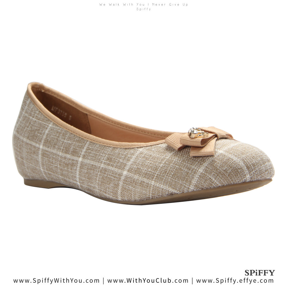 Fashion Modern Malaysia Sneakers Shoes 舒适平底鞋 Spiffy Brand MF3755017 Brown Colour Shoe Ladies Lady Leather High Heels Wedges Shoes Online Shopping 11Street Lazada 02