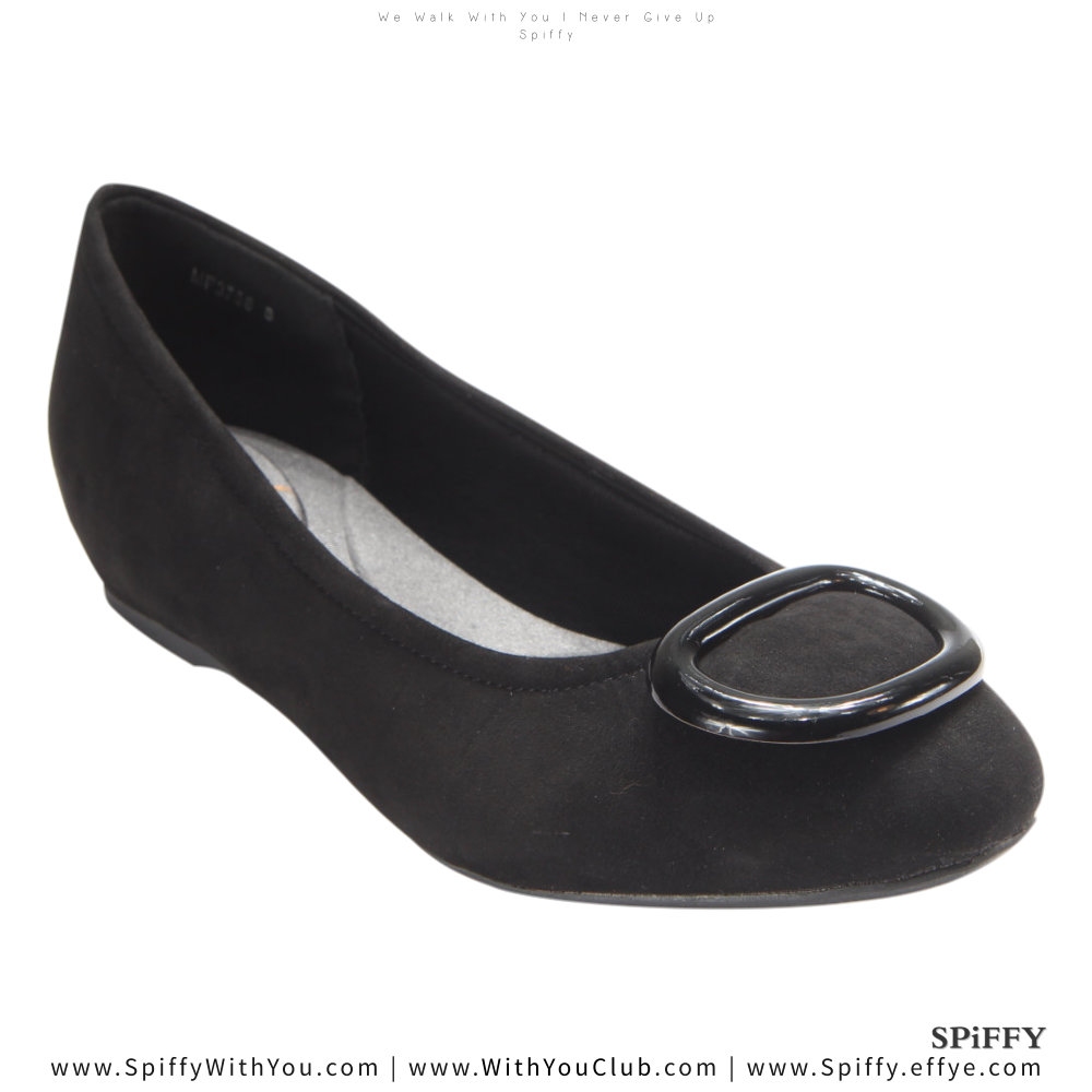 Fashion Modern Malaysia Sneakers Shoes 舒适平底鞋 Spiffy Brand MF3756010 Black Colour Shoe Ladies Lady Leather High Heels Wedges Shoes Online Shopping 11Street Lazada 03