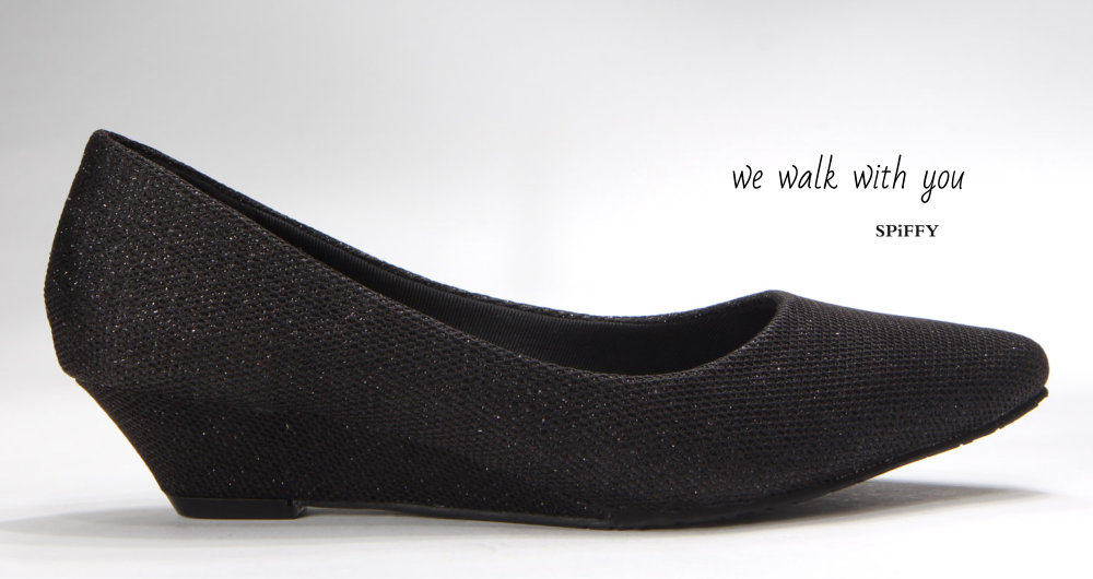 Fashion Modern Malaysia Mid Heels Shoes 舒适跟鞋 Spiffy Brand MF3763010 Black Colour Shoe Ladies Lady Leather High Heels Wedges Shoes Online Shopping 11Street Lazada 05