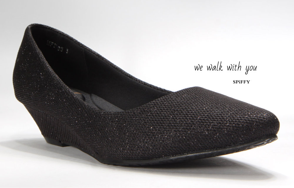 Fashion Modern Malaysia Mid Heels Shoes 舒适跟鞋 Spiffy Brand MF3763010 Black Colour Shoe Ladies Lady Leather High Heels Wedges Shoes Online Shopping 11Street Lazada 06