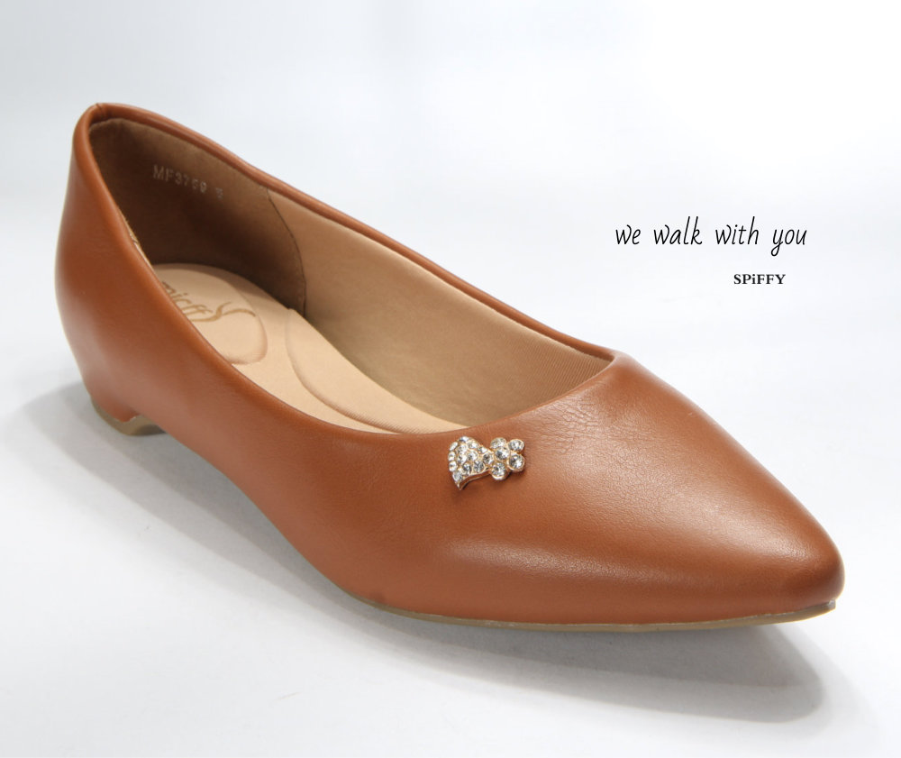 Fashion Modern Malaysia Sneakers Shoes 舒适平底鞋 Spiffy Brand MF3759015 Brown Colour Shoe Ladies Lady Leather High Heels Wedges Shoes Online Shopping 11Street Lazada 07