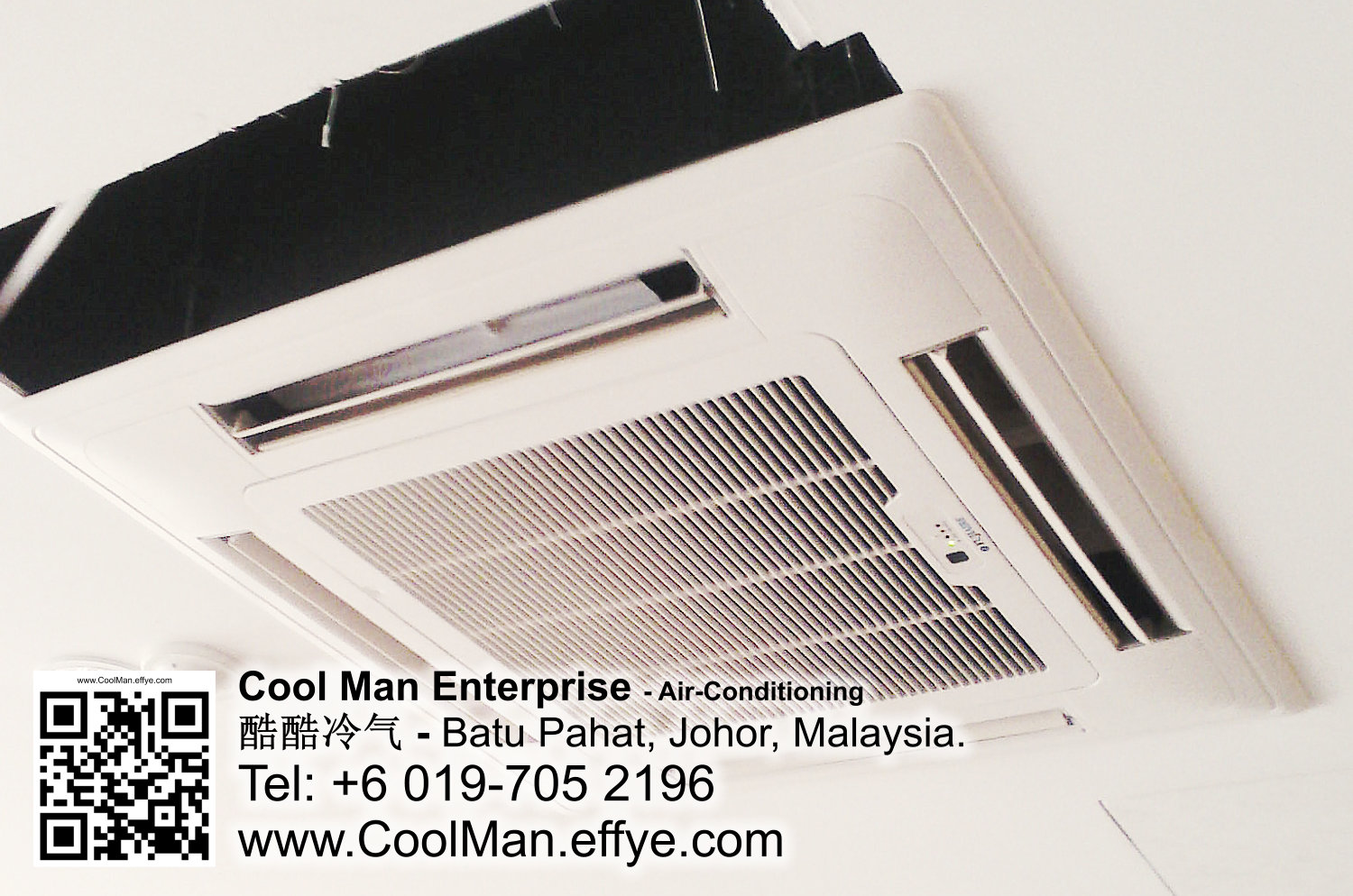 Malaysia Johor Batu Pahat AirCon Cool Man Enterprise Air Conditioning Refrigeration Installation Repair Cleaning 马来西亚 柔佛 峇株吧辖 冷气系统安装 买卖 维修 保养