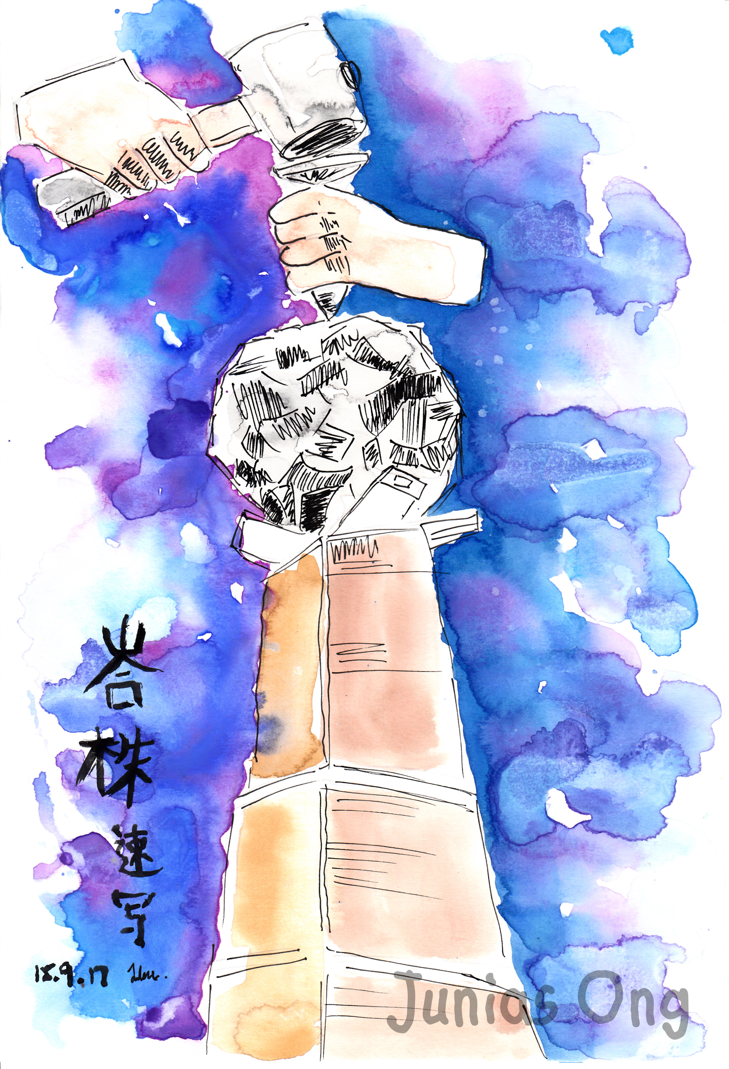 Junias Ong Painting Dwawing Sketching World 王静凝 图画 素描 彩绘 A02