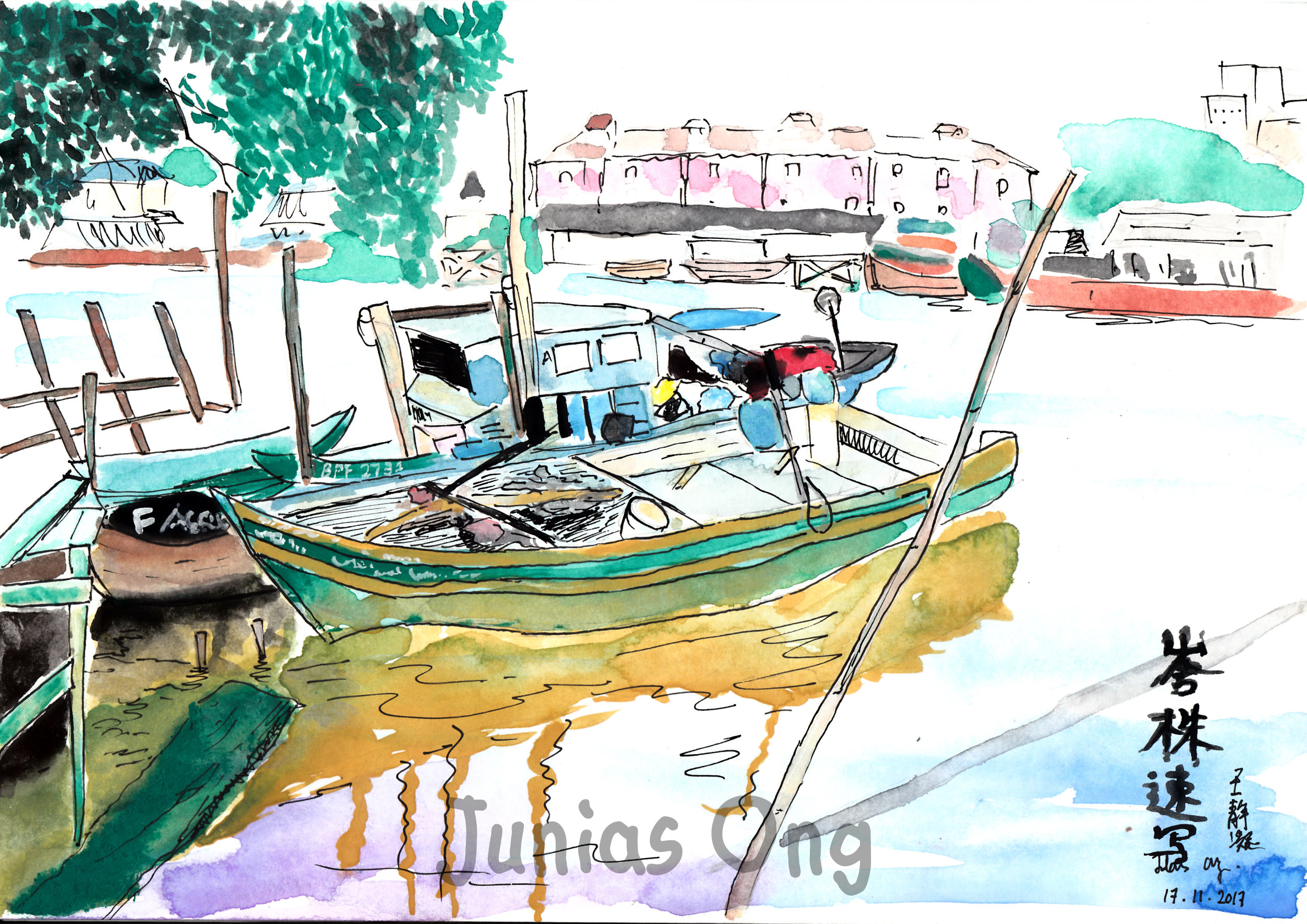 Junias Ong Painting Dwawing Sketching World 王静凝 图画 素描 彩绘 A05
