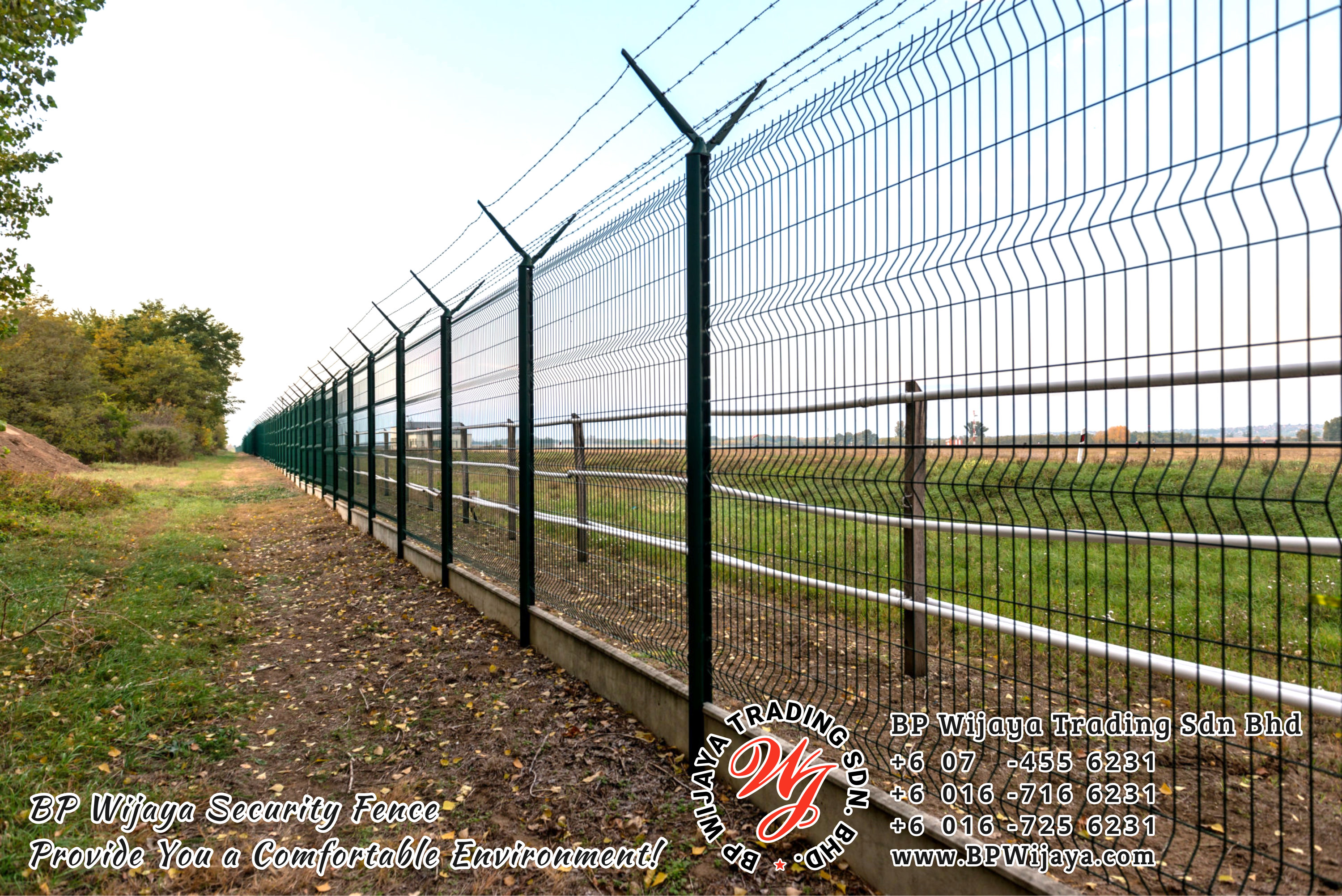 BP Wijaya Trading Sdn Bhd Malaysia Selangor Kuala Lumpur manufacturer of safety fences building materials for housing construction site Security fencing factory security home security A02-01