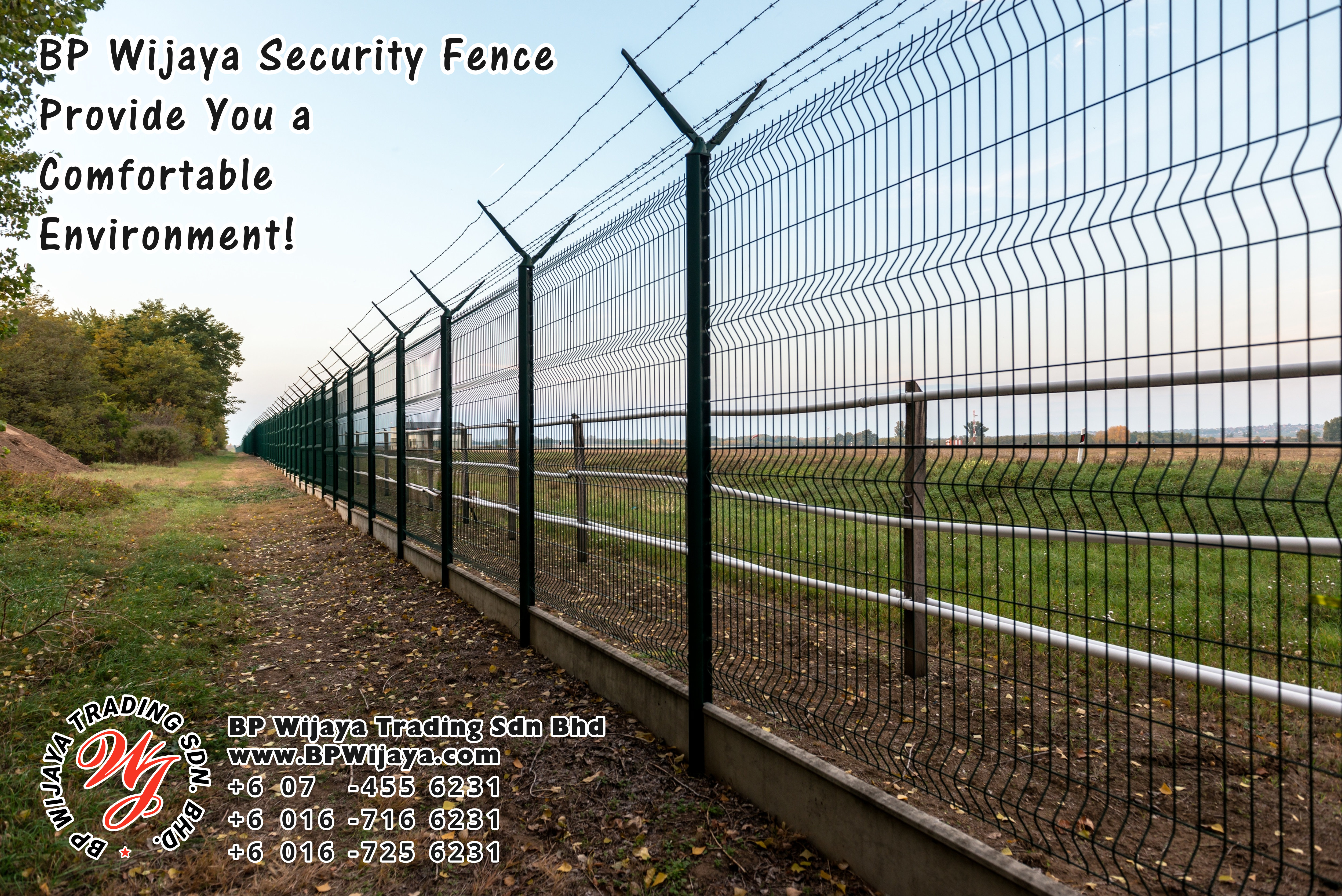 BP Wijaya Trading Sdn Bhd Malaysia Selangor Kuala Lumpur Manufacturer of Safety Fences Building Materials for Housing Construction Site Security Fencing Factory Security Home Security C01-23