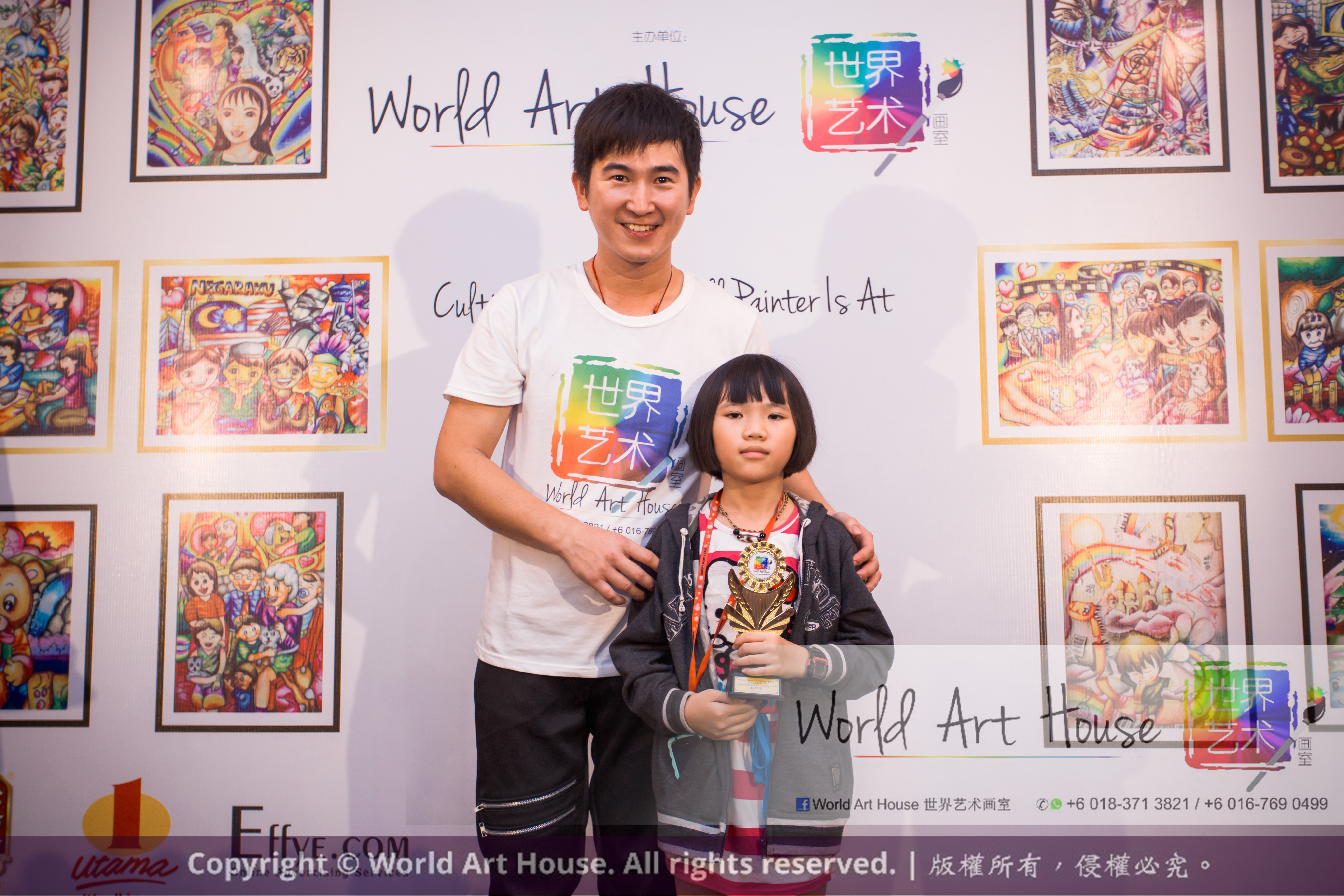 马来西亚 哥打白沙罗 八打灵再也 吉隆坡 雪兰莪 金犬报喜迎旺年 创意填色比赛 World Art House 世界艺术画室 及 1 Utama Shopping Centre 金爺爺 JinYeYe Effye Media