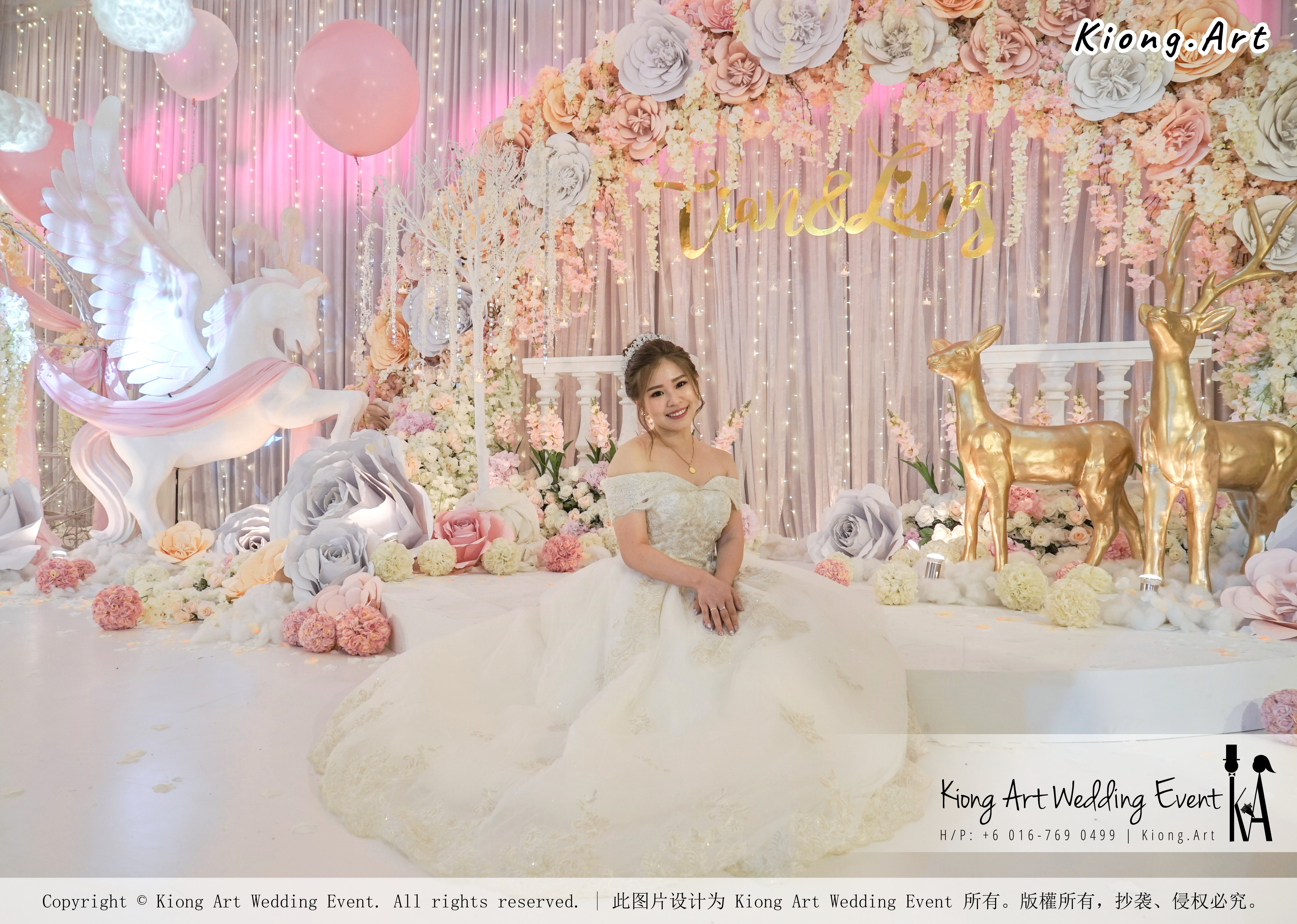 Kiong Art Wedding Event Kuala Lumpur Malaysia Event and Wedding Decoration Company One-stop Wedding Planning Services Wedding Theme Fantasy Secret Garden Restoran SY Muar A03-21