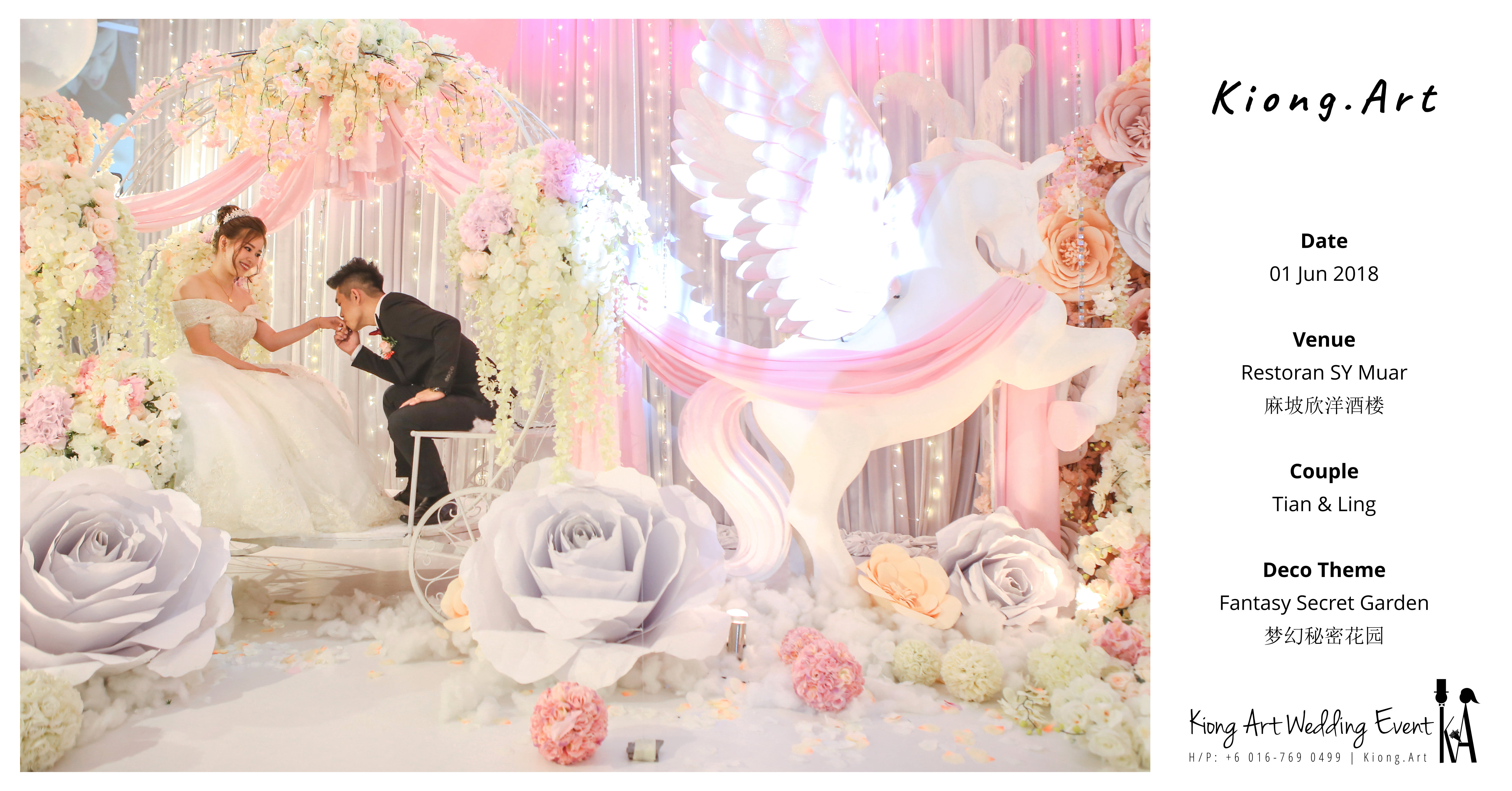 Kiong Art Wedding Event Kuala Lumpur Malaysia Event and Wedding Decoration Company One-stop Wedding Planning Services Wedding Theme Fantasy Secret Garden Restoran SY Muar A03-50