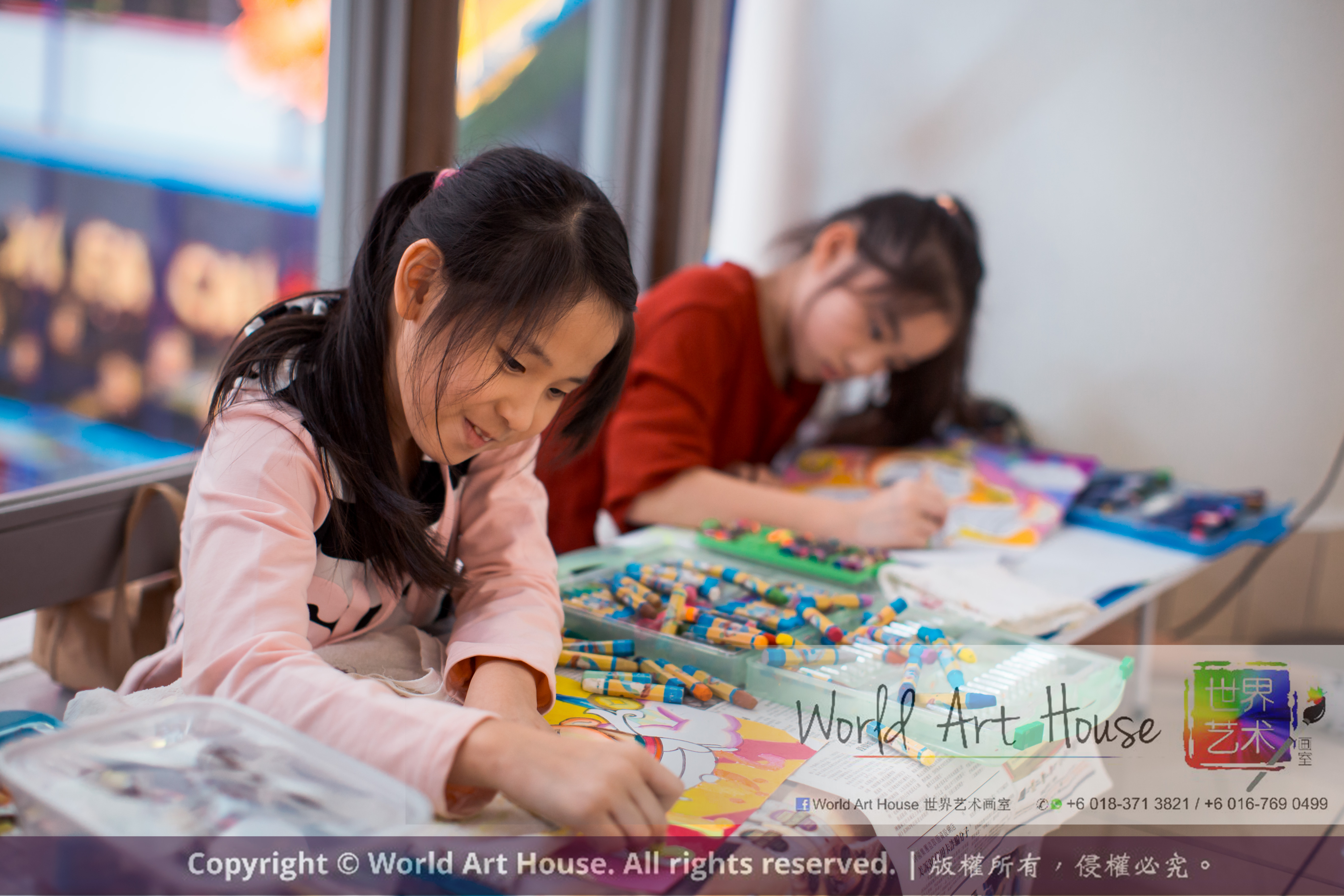 Malaysia Kota Damansara Petaling Jaya Kuala Lumpur Selangor Chinese New Year Charity Coloring Contest World Art House 世界艺术画室 and 1 Utama Shopping JinYeYe Effye Media B001