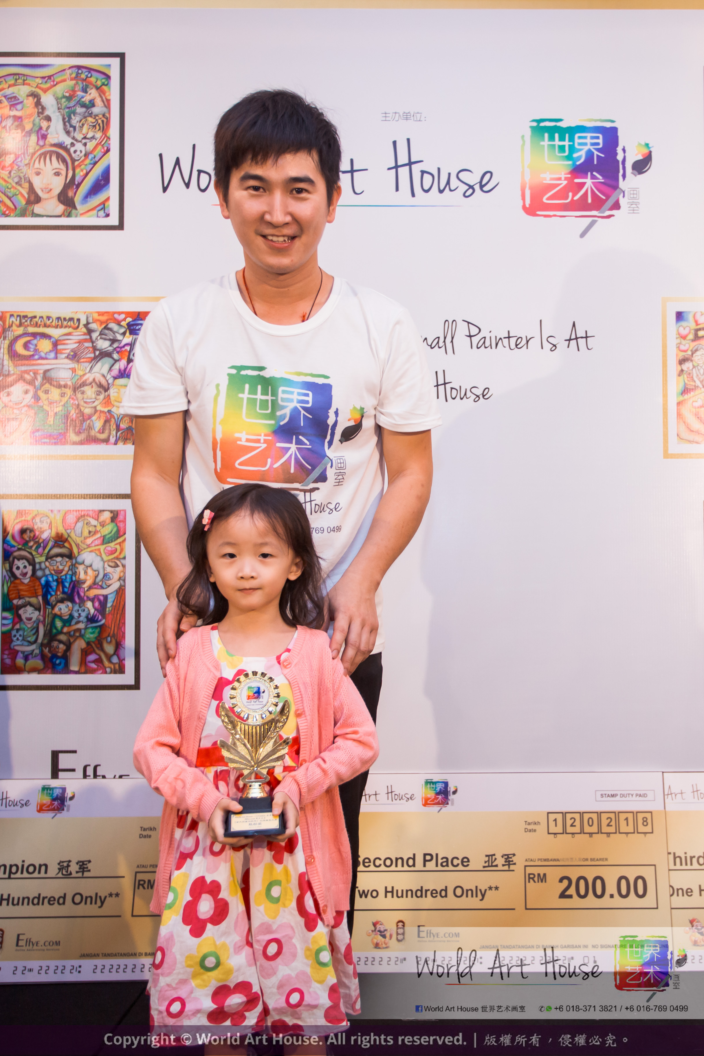 Malaysia Kota Damansara Petaling Jaya Kuala Lumpur Selangor Chinese New Year Charity Coloring Contest World Art House 世界艺术画室 and 1 Utama Shopping JinYeYe Effye Media B050