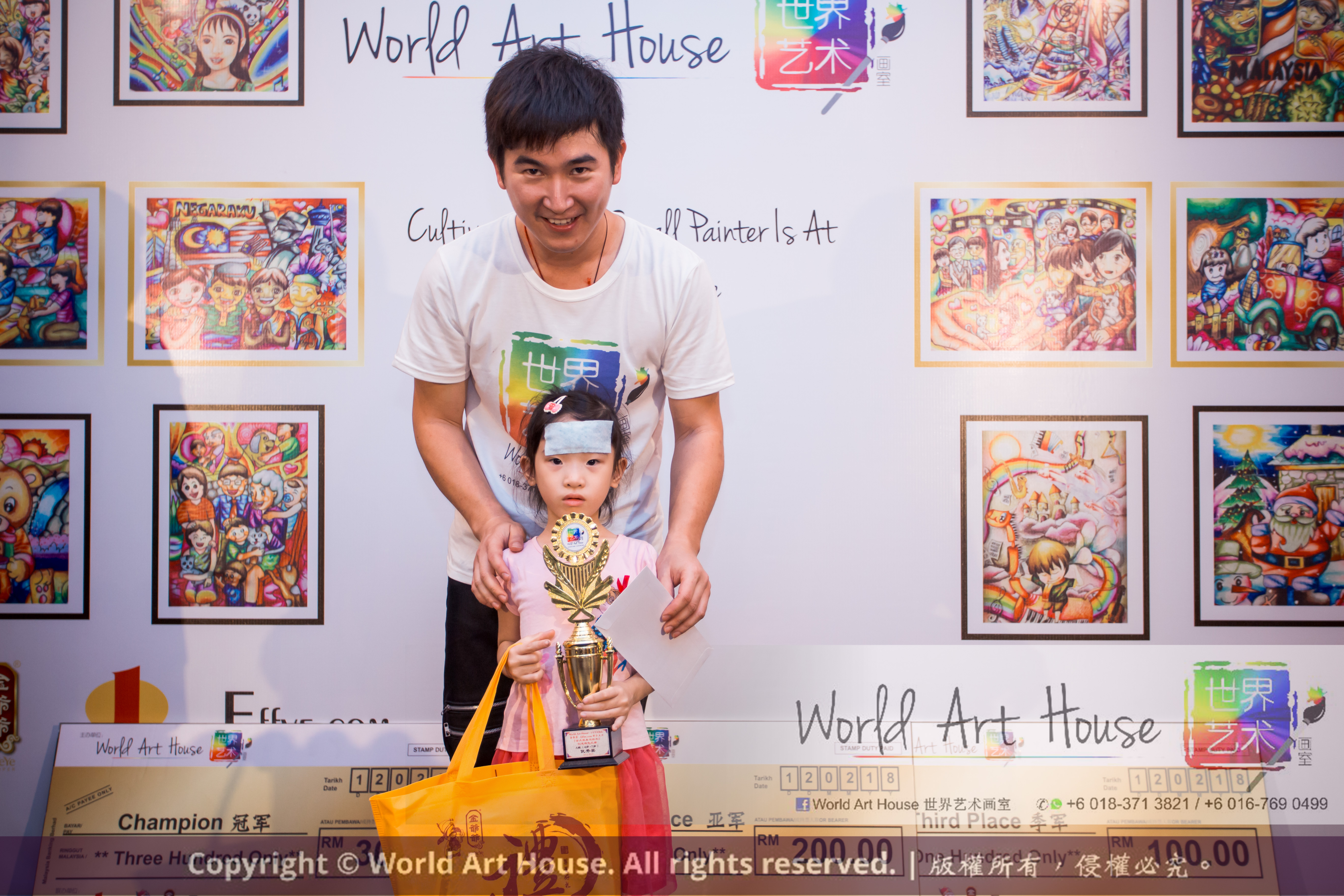 Malaysia Kota Damansara Petaling Jaya Kuala Lumpur Selangor Chinese New Year Charity Coloring Contest World Art House 世界艺术画室 and 1 Utama Shopping JinYeYe Effye Media B056