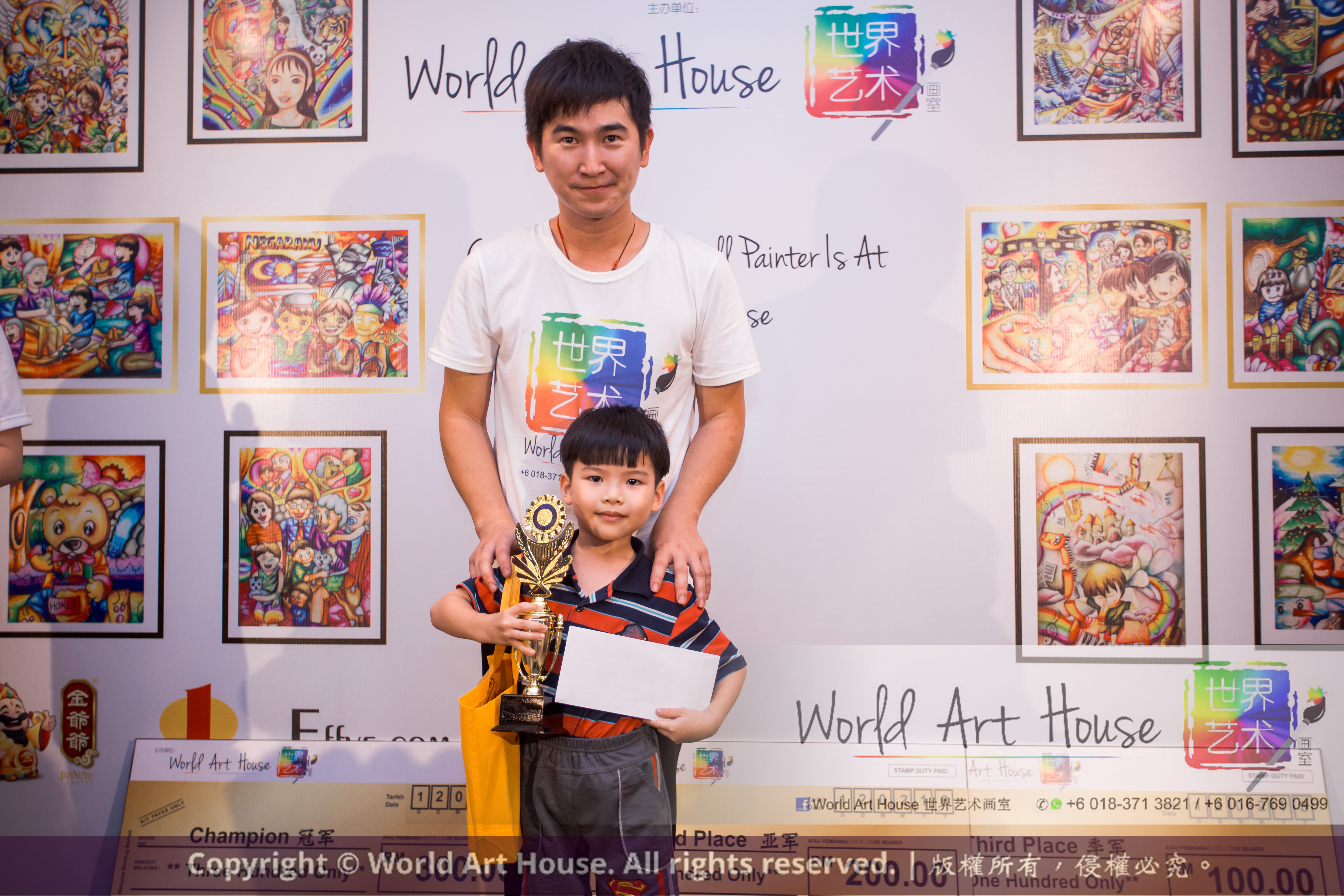 Malaysia Kota Damansara Petaling Jaya Kuala Lumpur Selangor Chinese New Year Charity Coloring Contest World Art House 世界艺术画室 and 1 Utama Shopping JinYeYe Effye Media B057