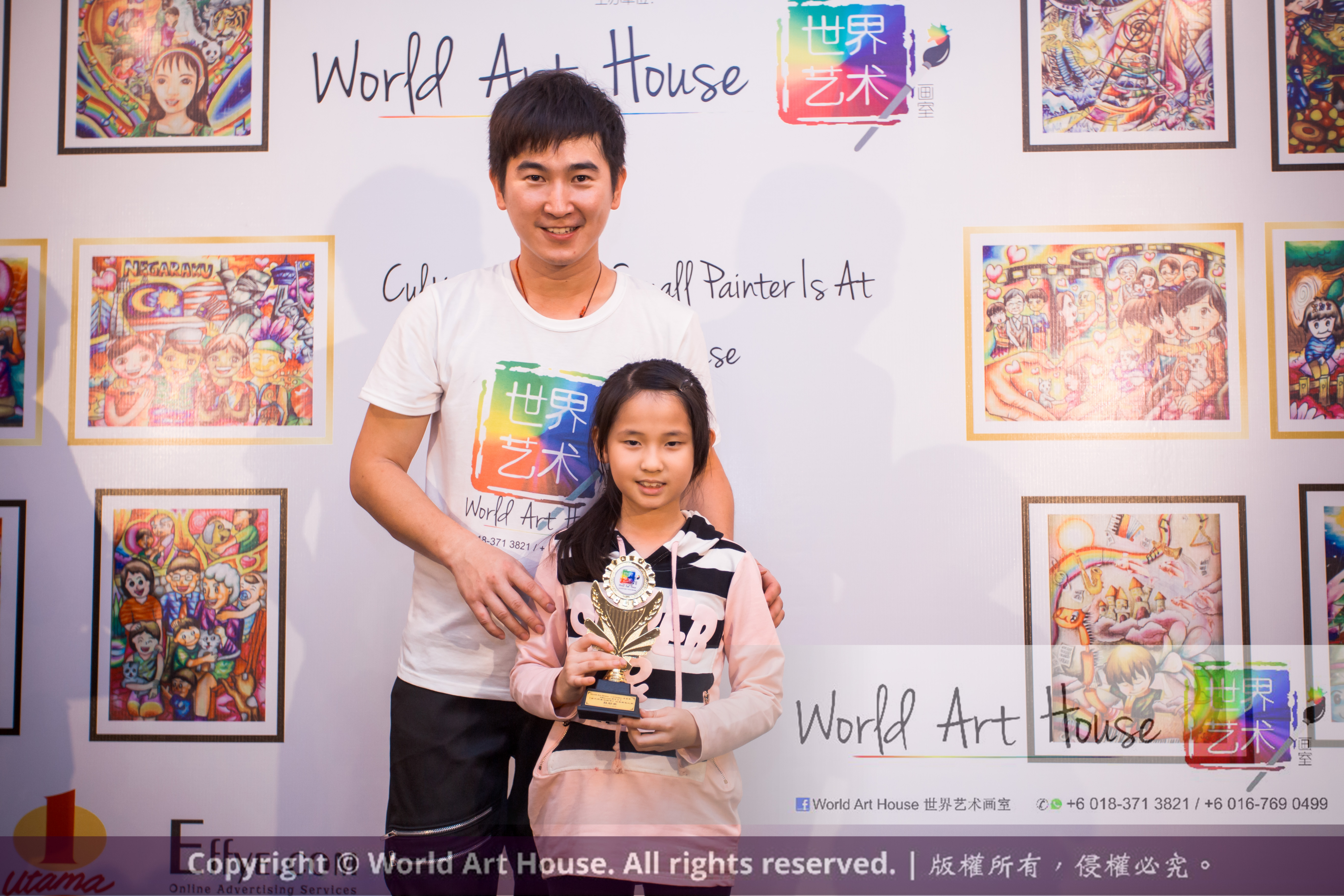 Malaysia Kota Damansara Petaling Jaya Kuala Lumpur Selangor Chinese New Year Charity Coloring Contest World Art House 世界艺术画室 and 1 Utama Shopping JinYeYe Effye Media B078
