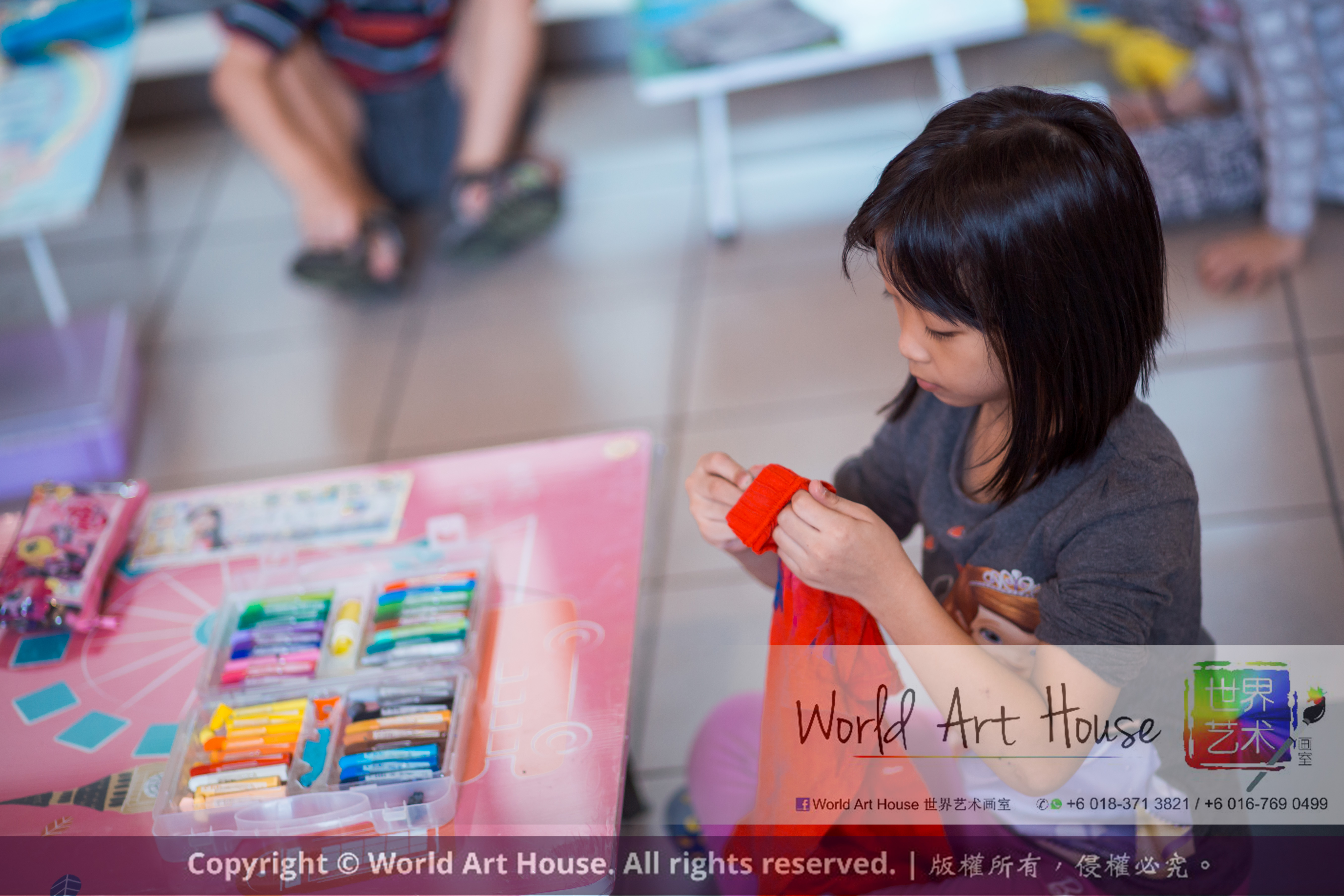 Malaysia Kota Damansara Petaling Jaya Kuala Lumpur Selangor Chinese New Year Charity Coloring Contest World Art House 世界艺术画室 and 1 Utama Shopping JinYeYe Effye Media A019
