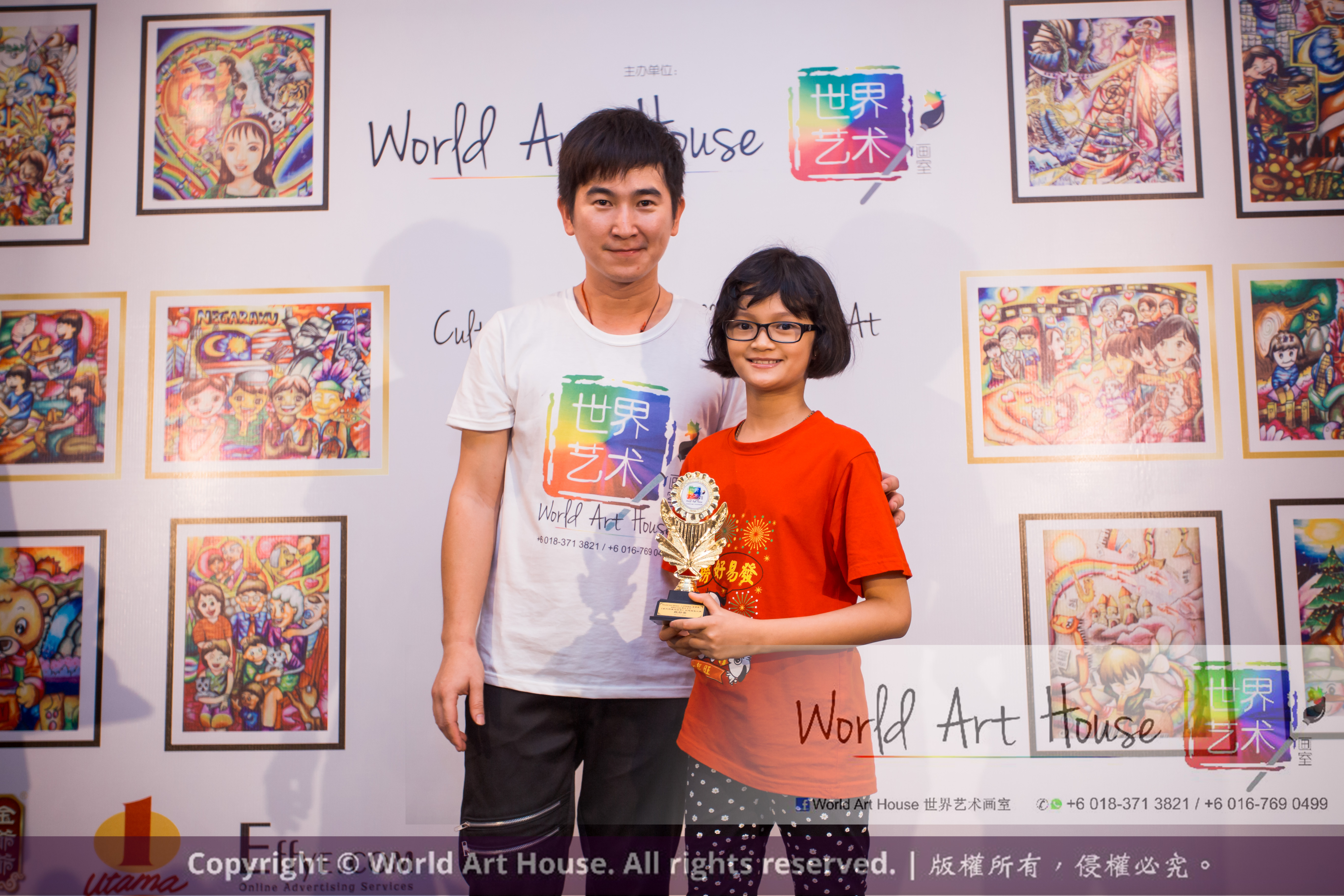 Malaysia Kota Damansara Petaling Jaya Kuala Lumpur Selangor Chinese New Year Charity Coloring Contest World Art House 世界艺术画室 and 1 Utama Shopping JinYeYe Effye Media B088