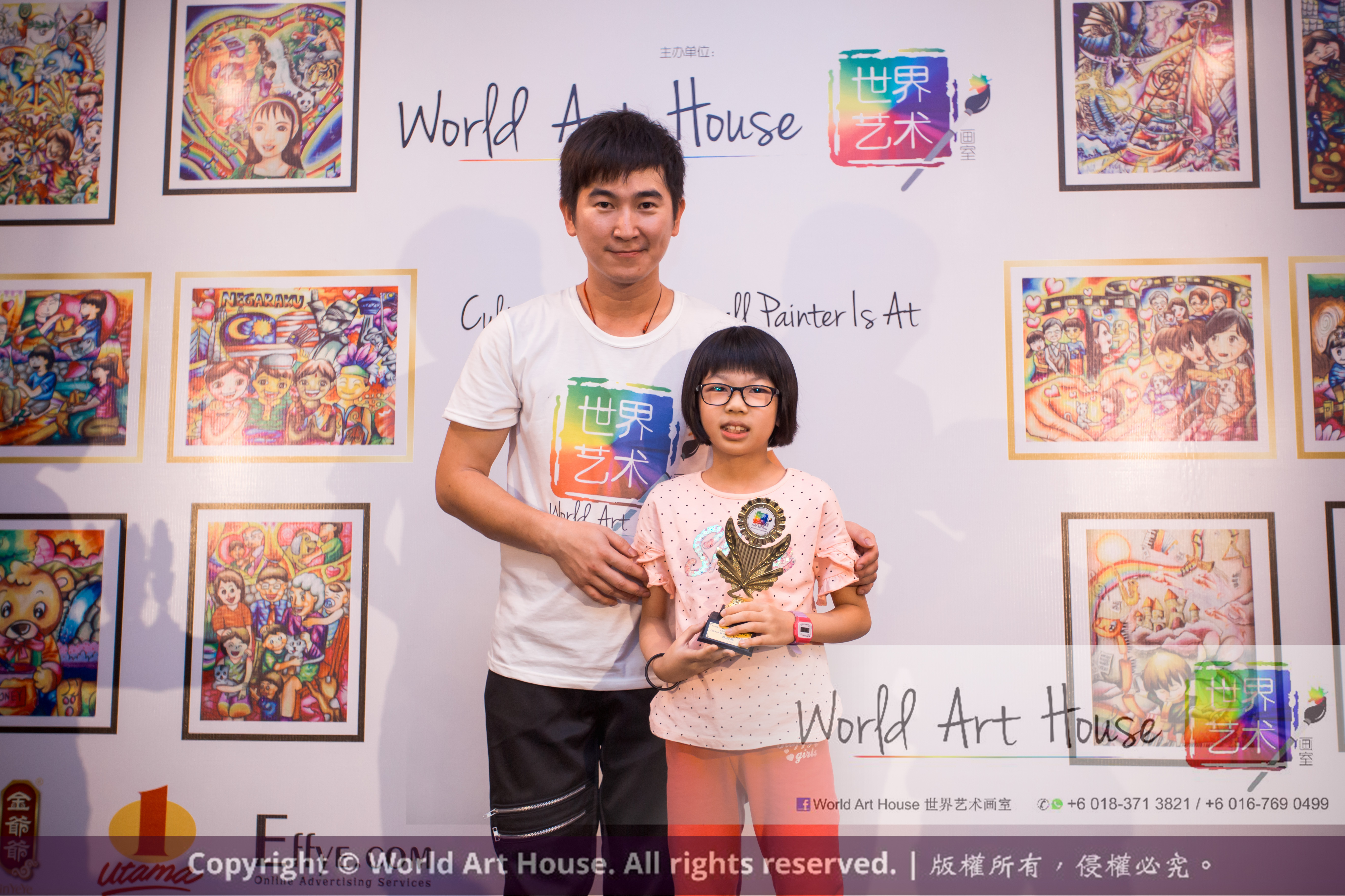 Malaysia Kota Damansara Petaling Jaya Kuala Lumpur Selangor Chinese New Year Charity Coloring Contest World Art House 世界艺术画室 and 1 Utama Shopping JinYeYe Effye Media C002