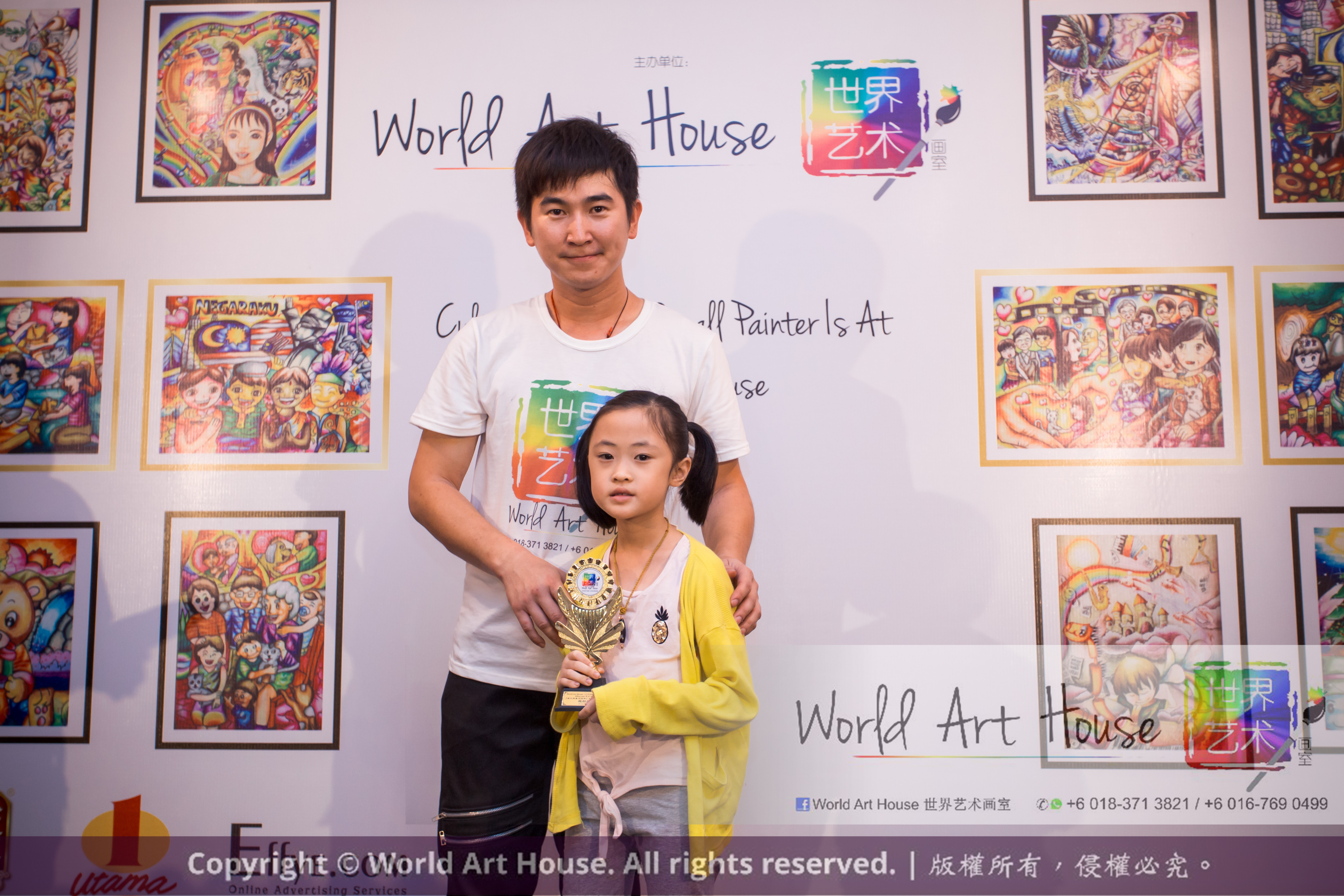 Malaysia Kota Damansara Petaling Jaya Kuala Lumpur Selangor Chinese New Year Charity Coloring Contest World Art House 世界艺术画室 and 1 Utama Shopping JinYeYe Effye Media C010
