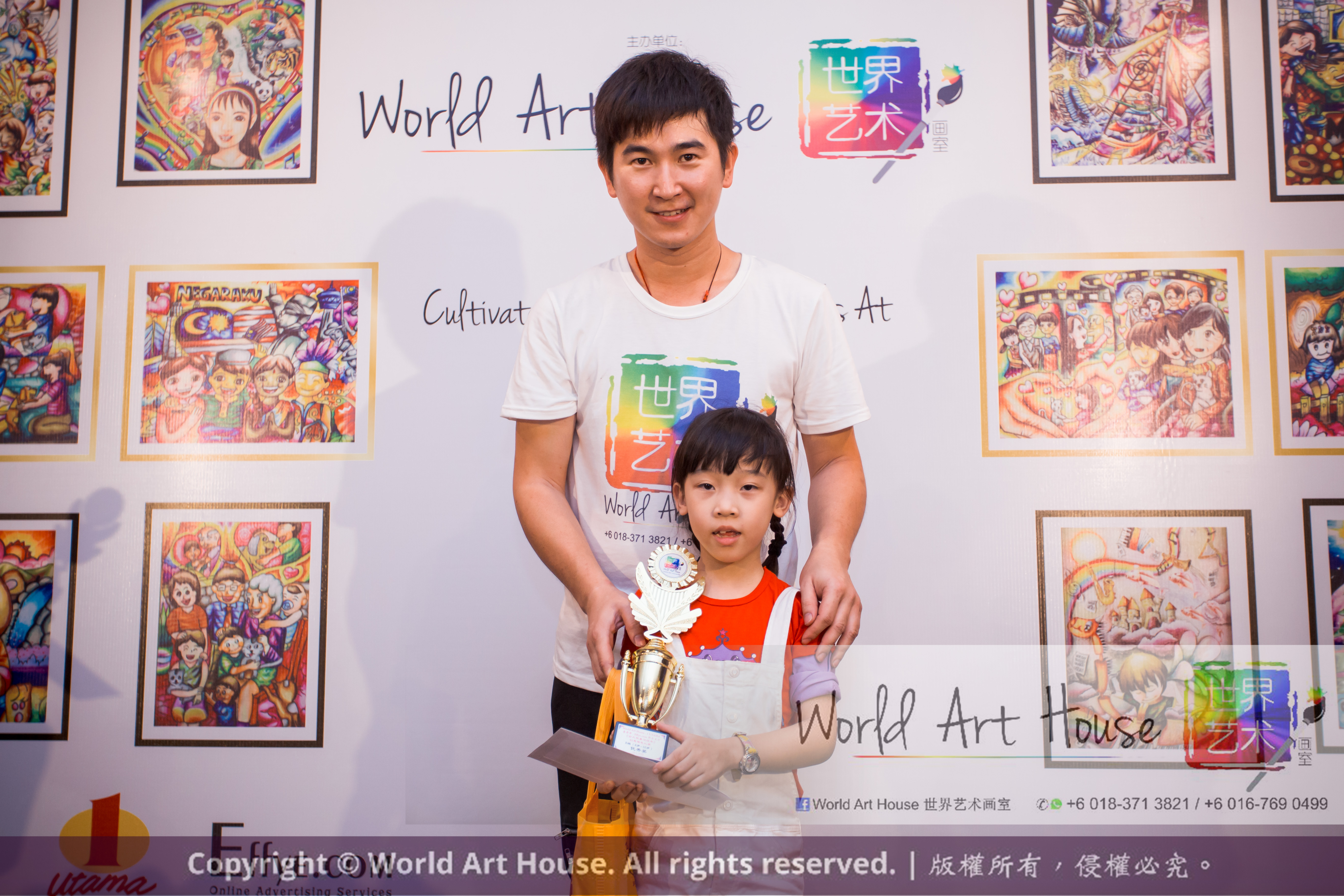 Malaysia Kota Damansara Petaling Jaya Kuala Lumpur Selangor Chinese New Year Charity Coloring Contest World Art House 世界艺术画室 and 1 Utama Shopping JinYeYe Effye Media C021
