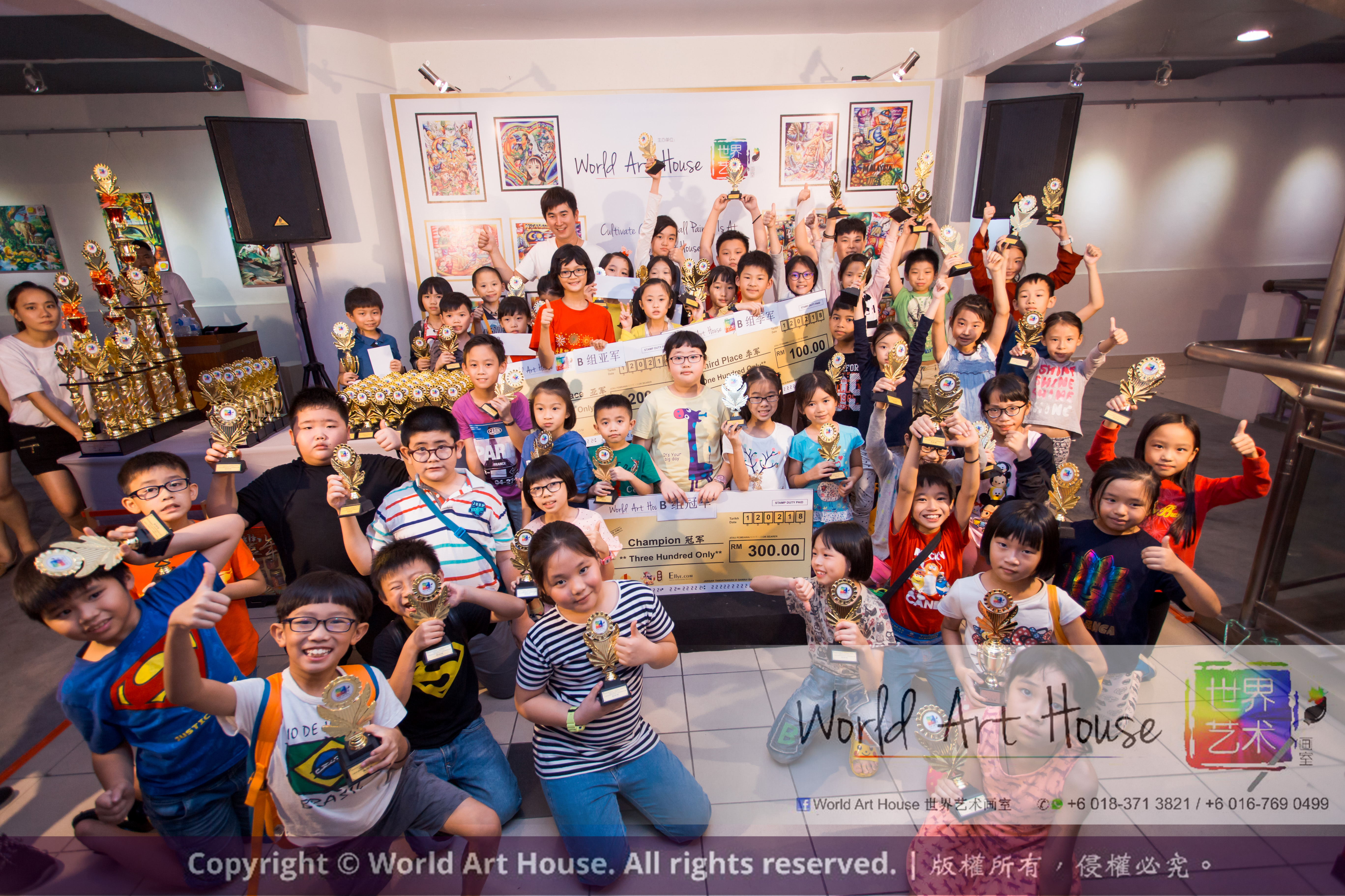 Malaysia Kota Damansara Petaling Jaya Kuala Lumpur Selangor Chinese New Year Charity Coloring Contest World Art House 世界艺术画室 and 1 Utama Shopping JinYeYe Effye Media C032