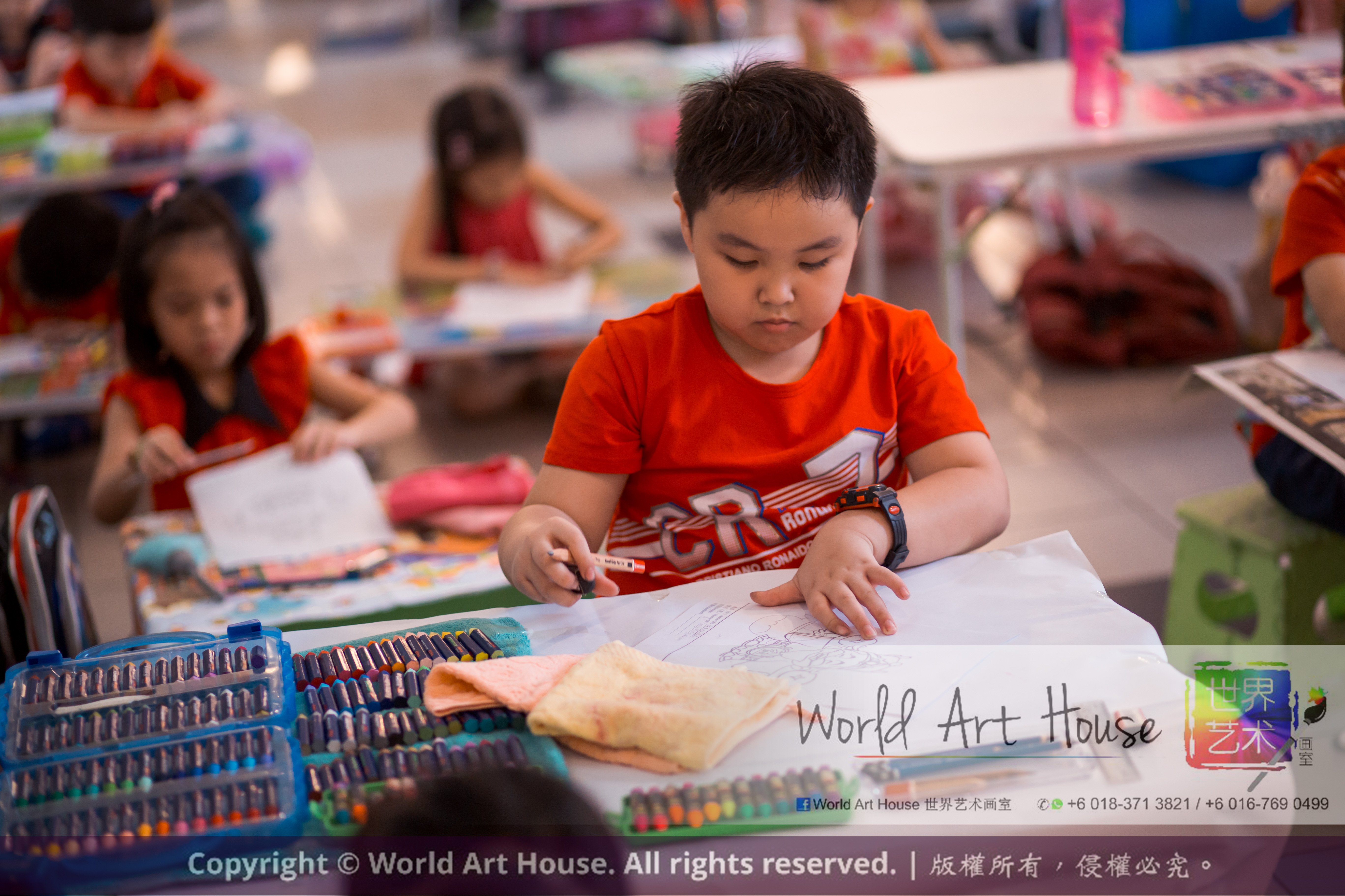 Malaysia Kota Damansara Petaling Jaya Kuala Lumpur Selangor Chinese New Year Charity Coloring Contest World Art House 世界艺术画室 and 1 Utama Shopping JinYeYe Effye Media A025