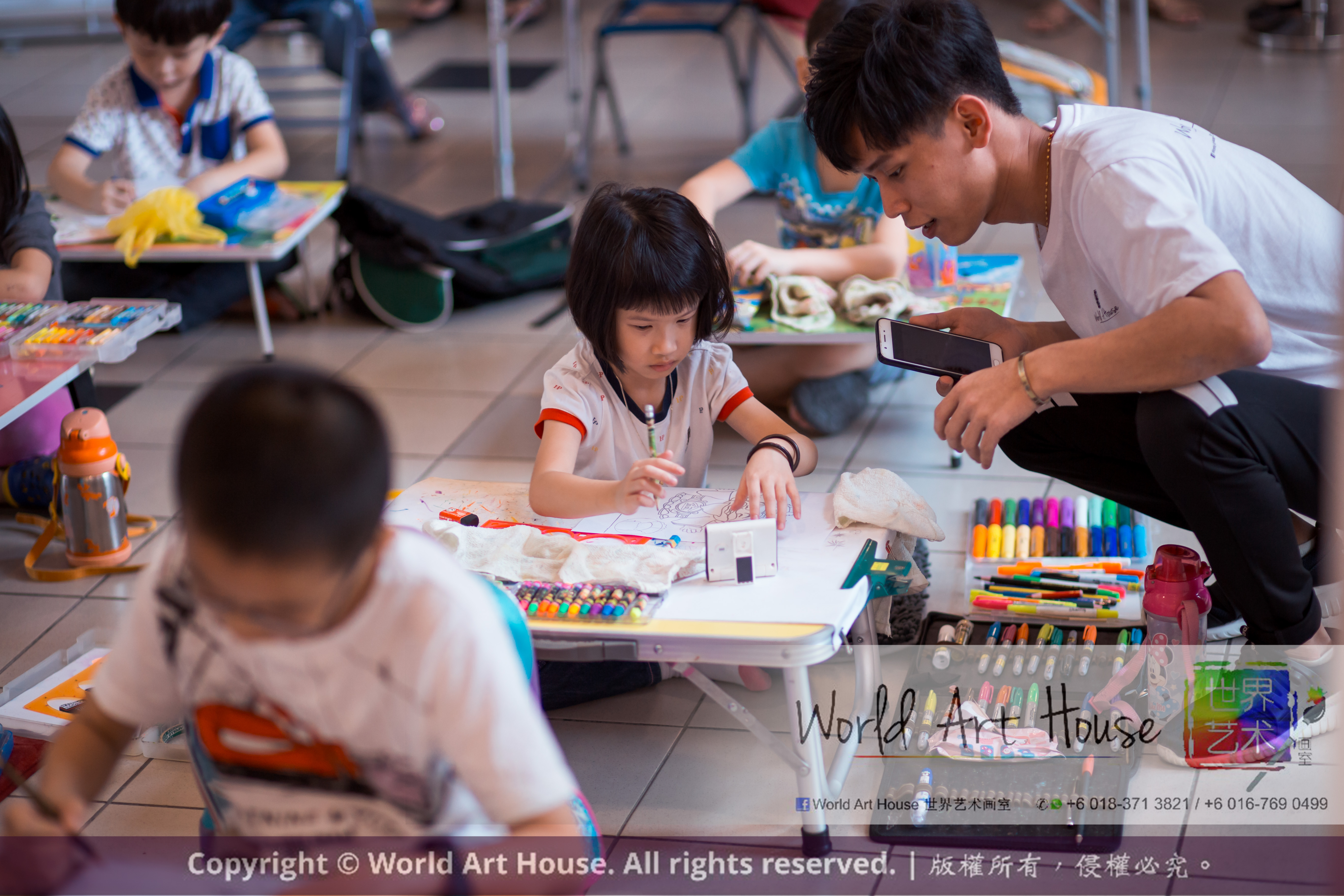 Malaysia Kota Damansara Petaling Jaya Kuala Lumpur Selangor Chinese New Year Charity Coloring Contest World Art House 世界艺术画室 and 1 Utama Shopping JinYeYe Effye Media A026