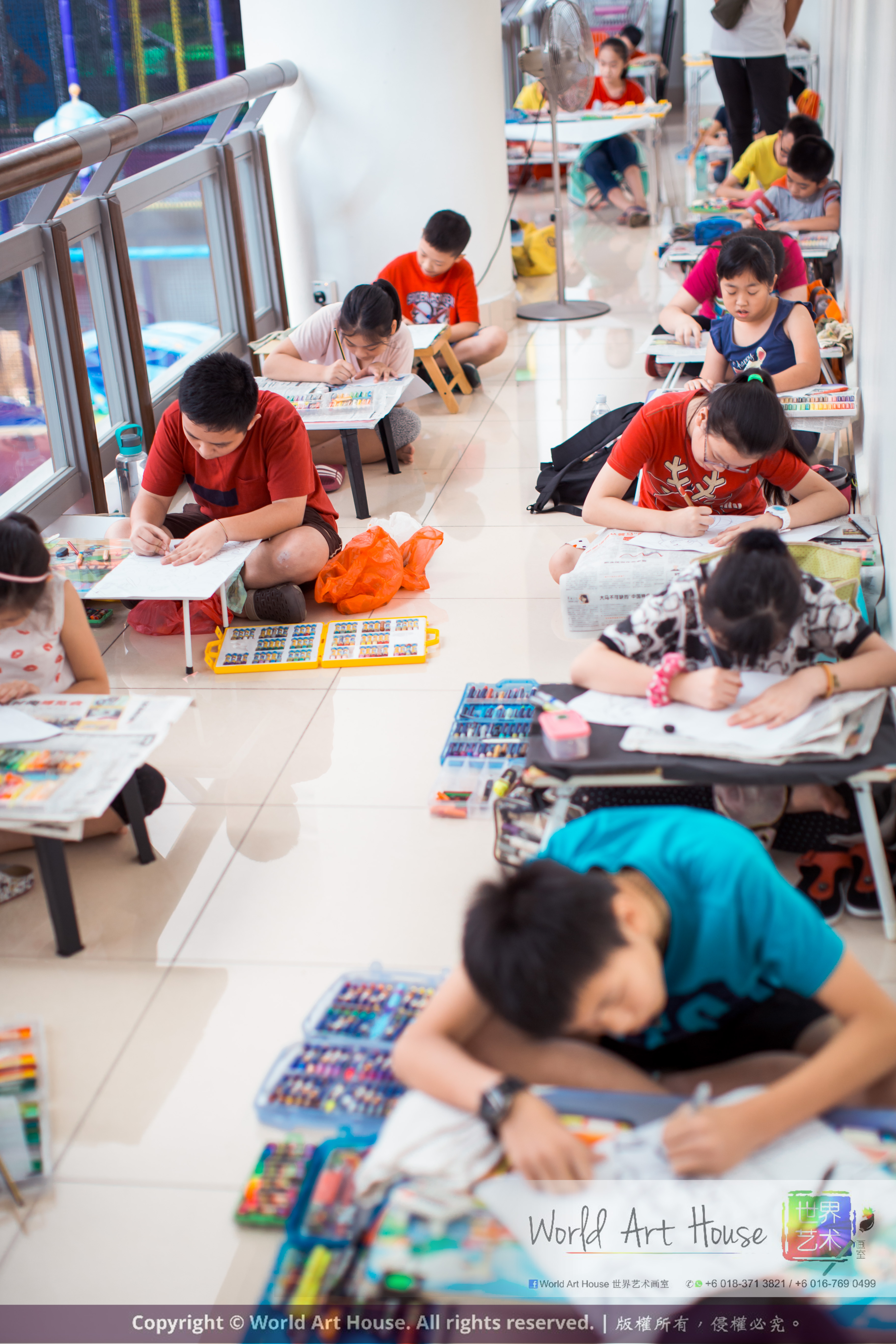 Malaysia Kota Damansara Petaling Jaya Kuala Lumpur Selangor Chinese New Year Charity Coloring Contest World Art House 世界艺术画室 and 1 Utama Shopping JinYeYe Effye Media C059