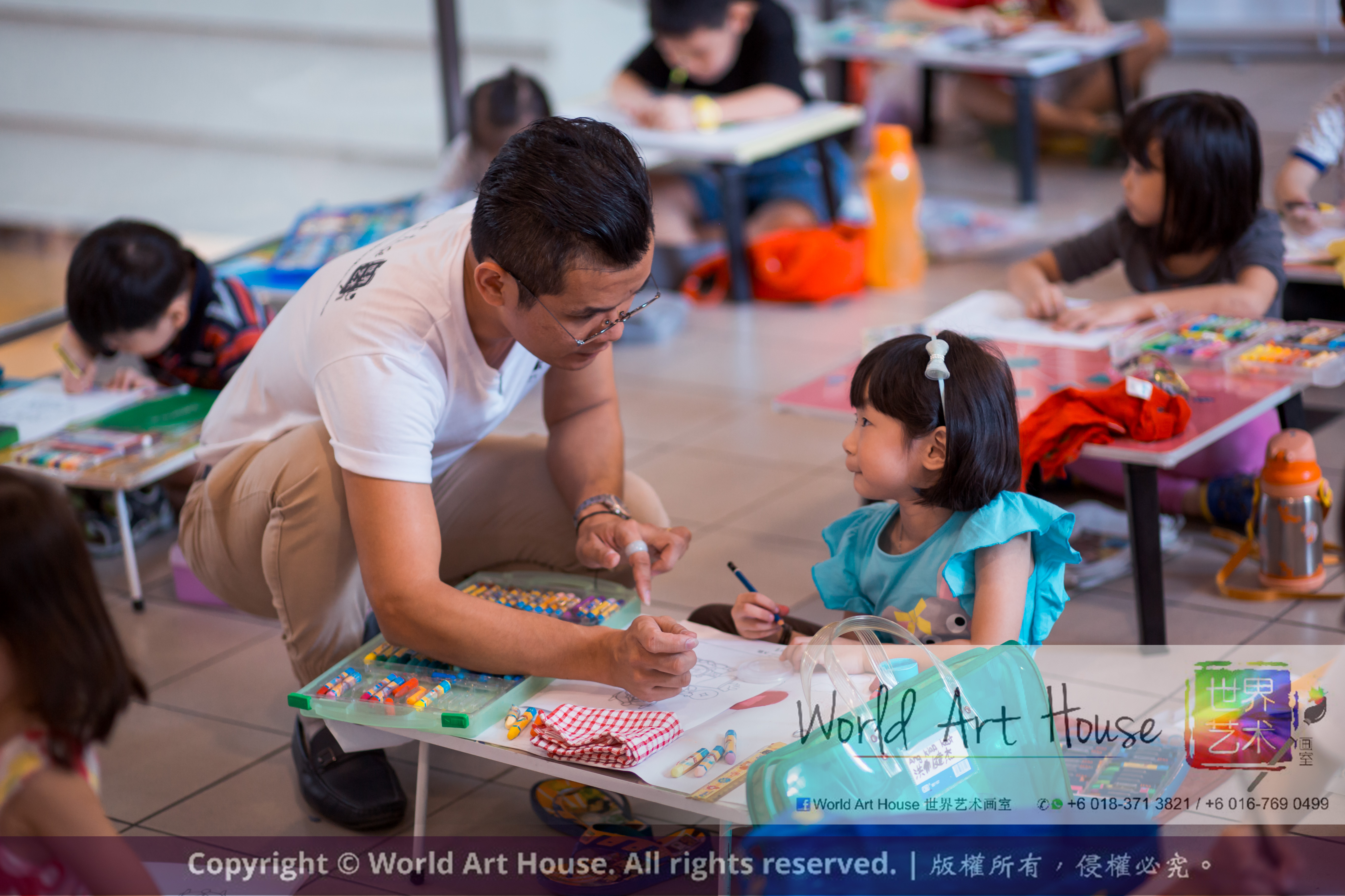 Malaysia Kota Damansara Petaling Jaya Kuala Lumpur Selangor Chinese New Year Charity Coloring Contest World Art House 世界艺术画室 and 1 Utama Shopping JinYeYe Effye Media A027