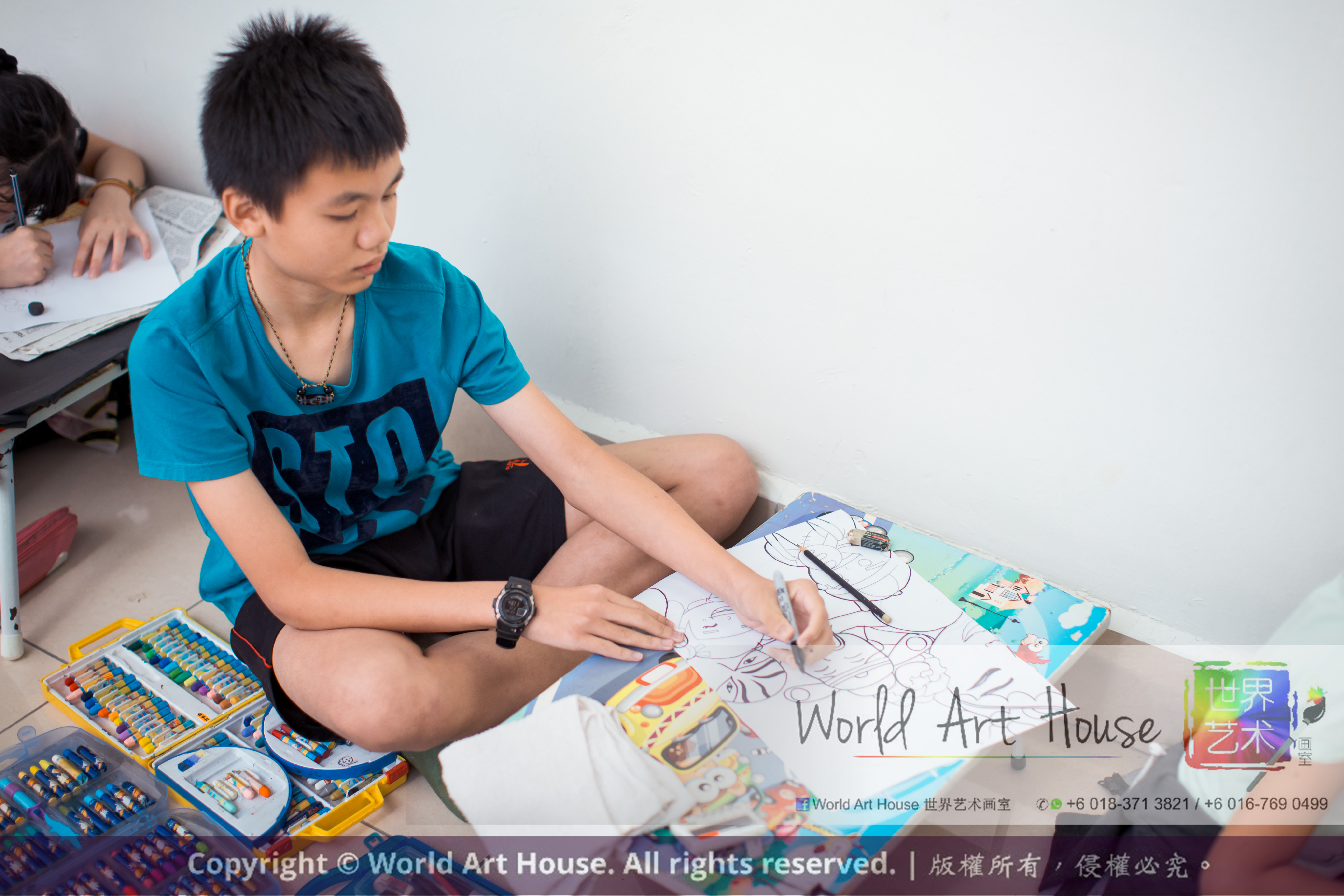 Malaysia Kota Damansara Petaling Jaya Kuala Lumpur Selangor Chinese New Year Charity Coloring Contest World Art House 世界艺术画室 and 1 Utama Shopping JinYeYe Effye Media C059