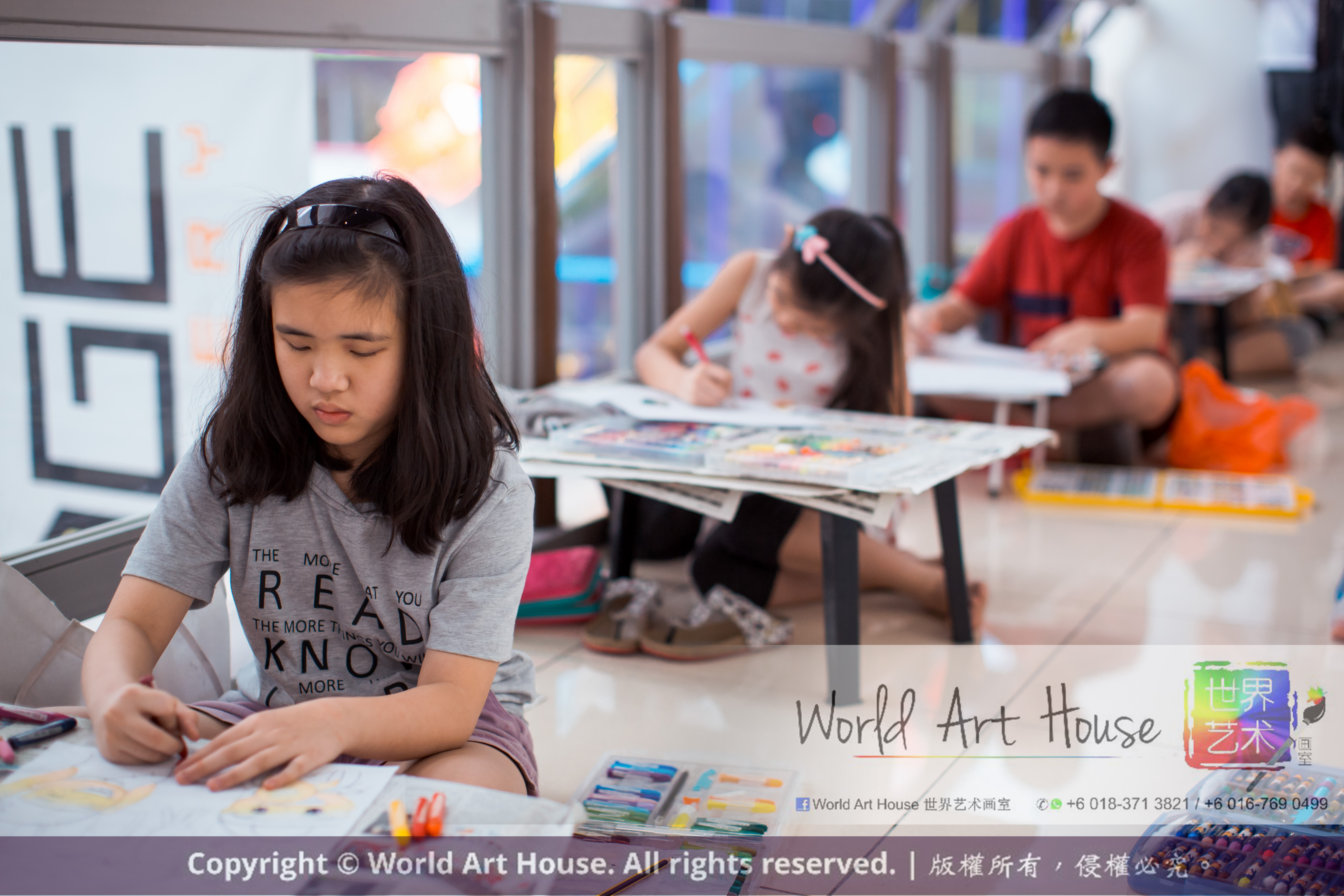 Malaysia Kota Damansara Petaling Jaya Kuala Lumpur Selangor Chinese New Year Charity Coloring Contest World Art House 世界艺术画室 and 1 Utama Shopping JinYeYe Effye Media C070