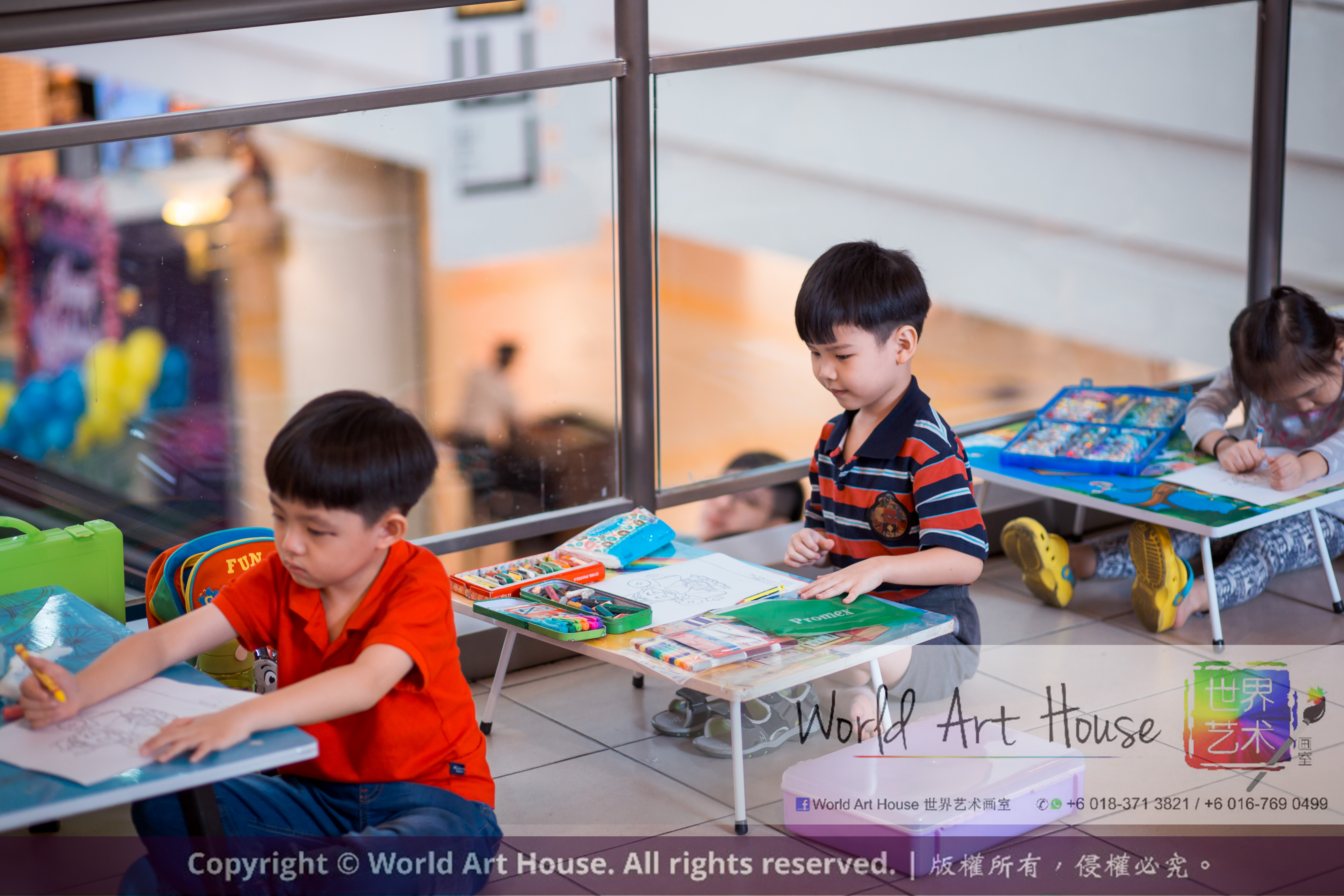 Malaysia Kota Damansara Petaling Jaya Kuala Lumpur Selangor Chinese New Year Charity Coloring Contest World Art House 世界艺术画室 and 1 Utama Shopping JinYeYe Effye Media A028