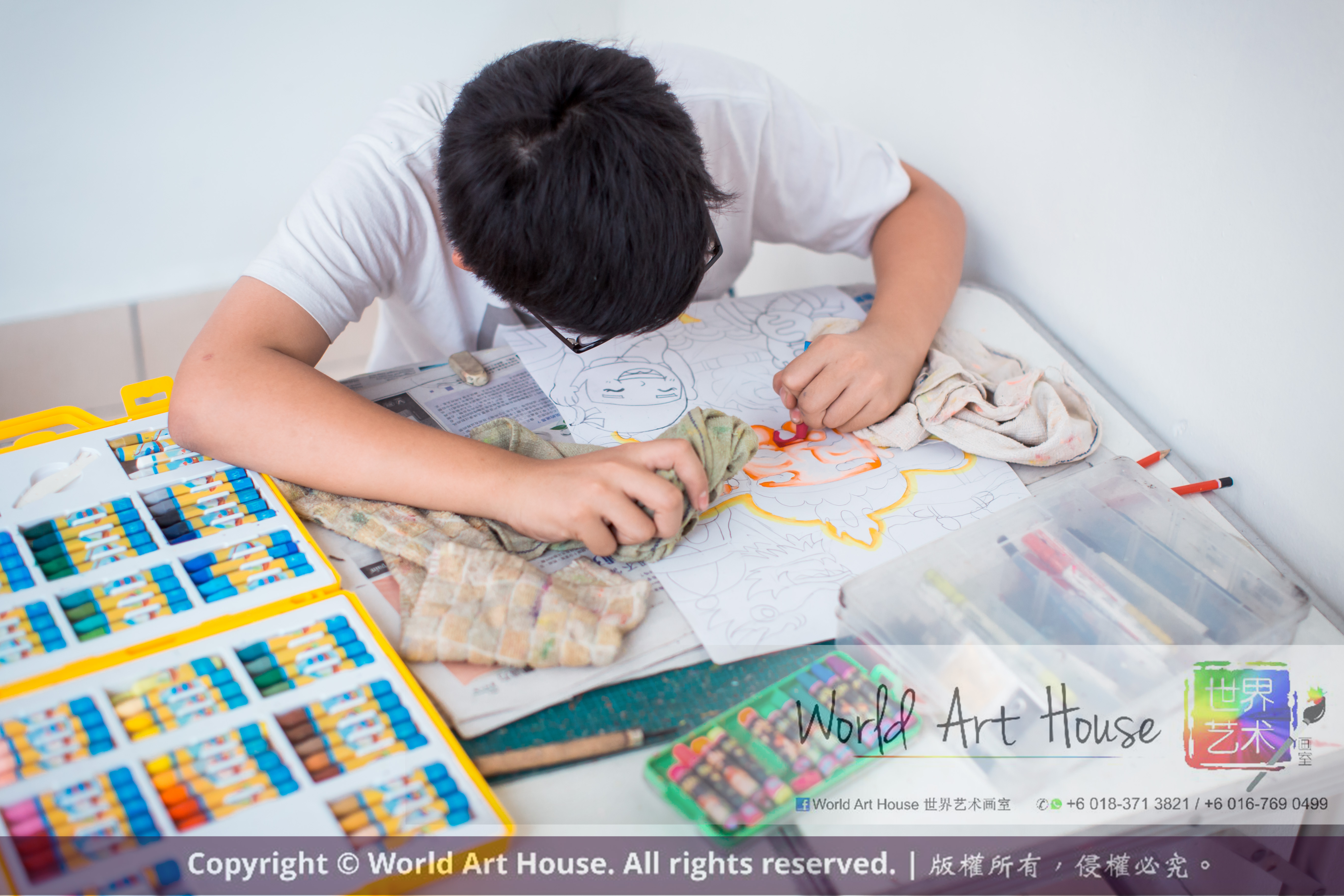 Malaysia Kota Damansara Petaling Jaya Kuala Lumpur Selangor Chinese New Year Charity Coloring Contest World Art House 世界艺术画室 and 1 Utama Shopping JinYeYe Effye Media C078