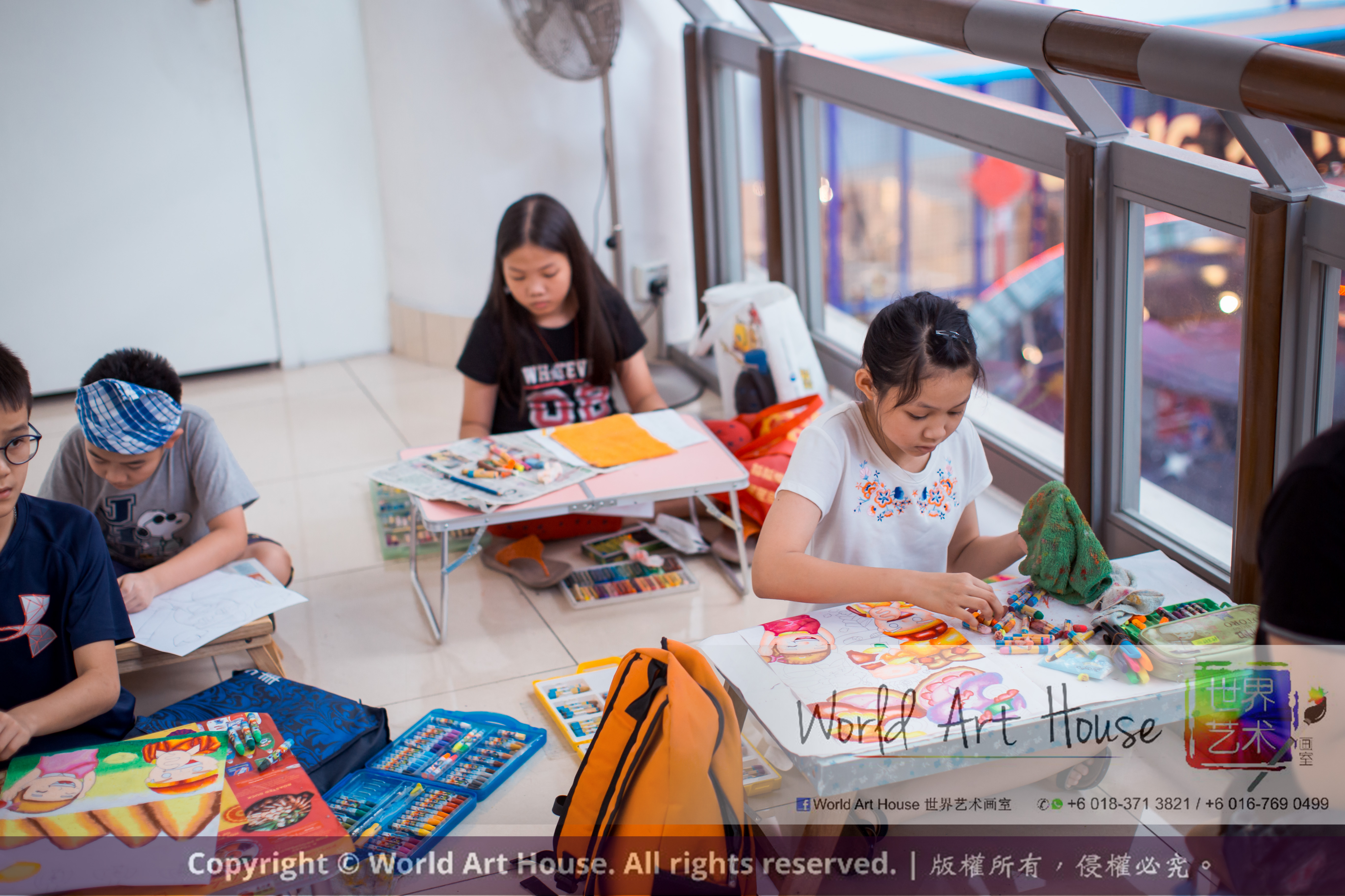 Malaysia Kota Damansara Petaling Jaya Kuala Lumpur Selangor Chinese New Year Charity Coloring Contest World Art House 世界艺术画室 and 1 Utama Shopping JinYeYe Effye Media C083