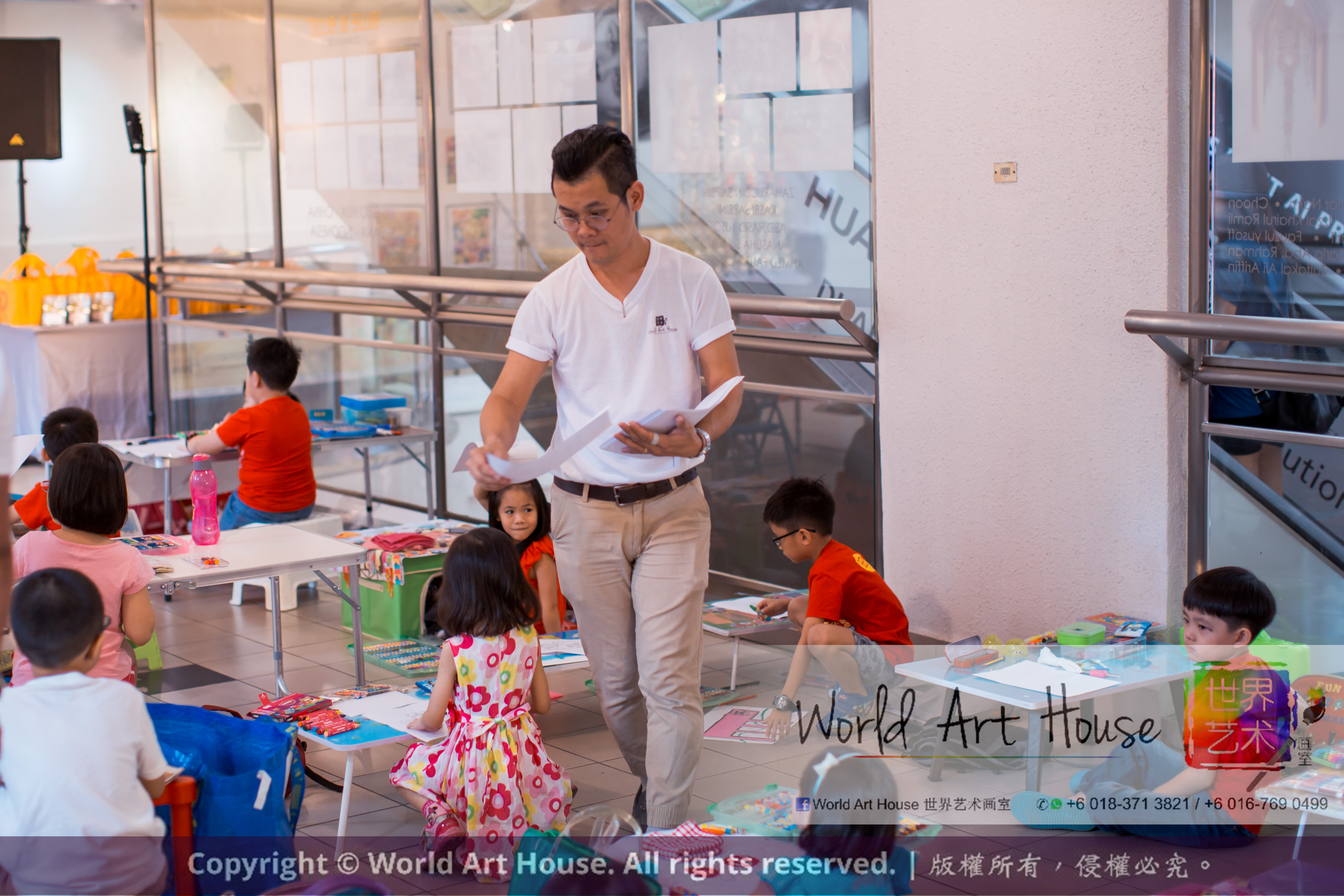 Malaysia Kota Damansara Petaling Jaya Kuala Lumpur Selangor Chinese New Year Charity Coloring Contest World Art House 世界艺术画室 and 1 Utama Shopping JinYeYe Effye Media A004